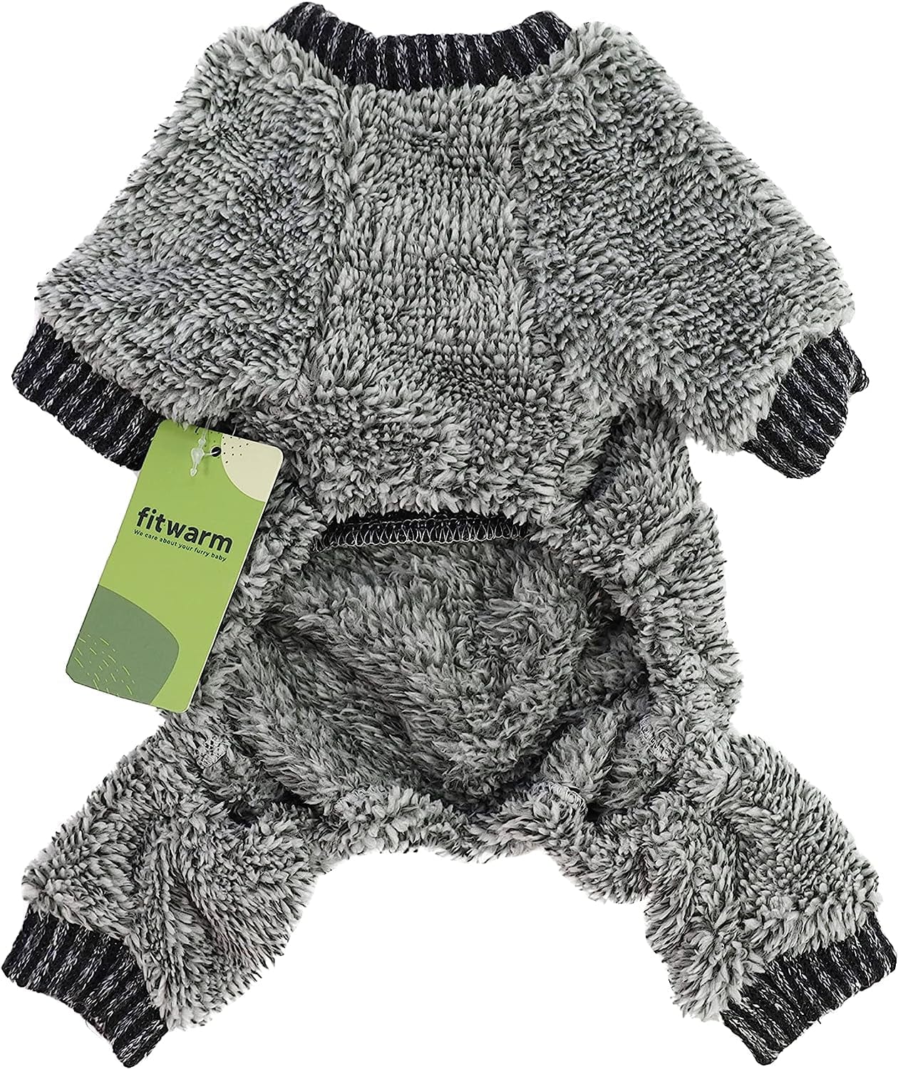 Fitwarm Fuzzy Velvet Thermal Pet Clothes for Dog Pajamas PJS Coat Jumpsuit Small Animals & Pet Supplies > Pet Supplies > Dog Supplies > Dog Apparel Fitwarm   