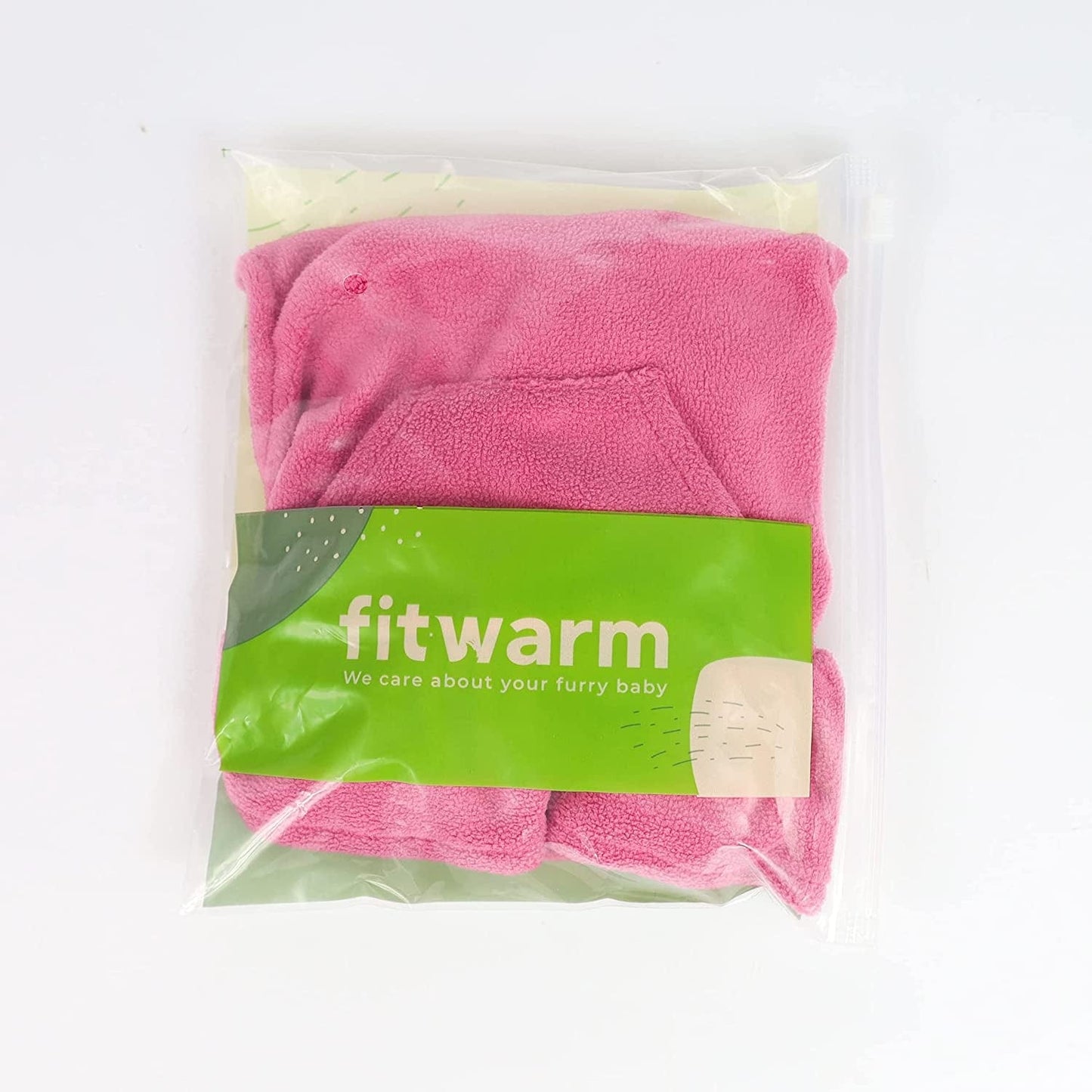 Fitwarm Soft Fleece Girl Dog Hoodie Dress Puppy Hooded Coat Thermal Outfit Doggie Vest Sweater Pet Winter Clothes Cat Jackets Pink X-Small Animals & Pet Supplies > Pet Supplies > Dog Supplies > Dog Apparel Fitwarm   