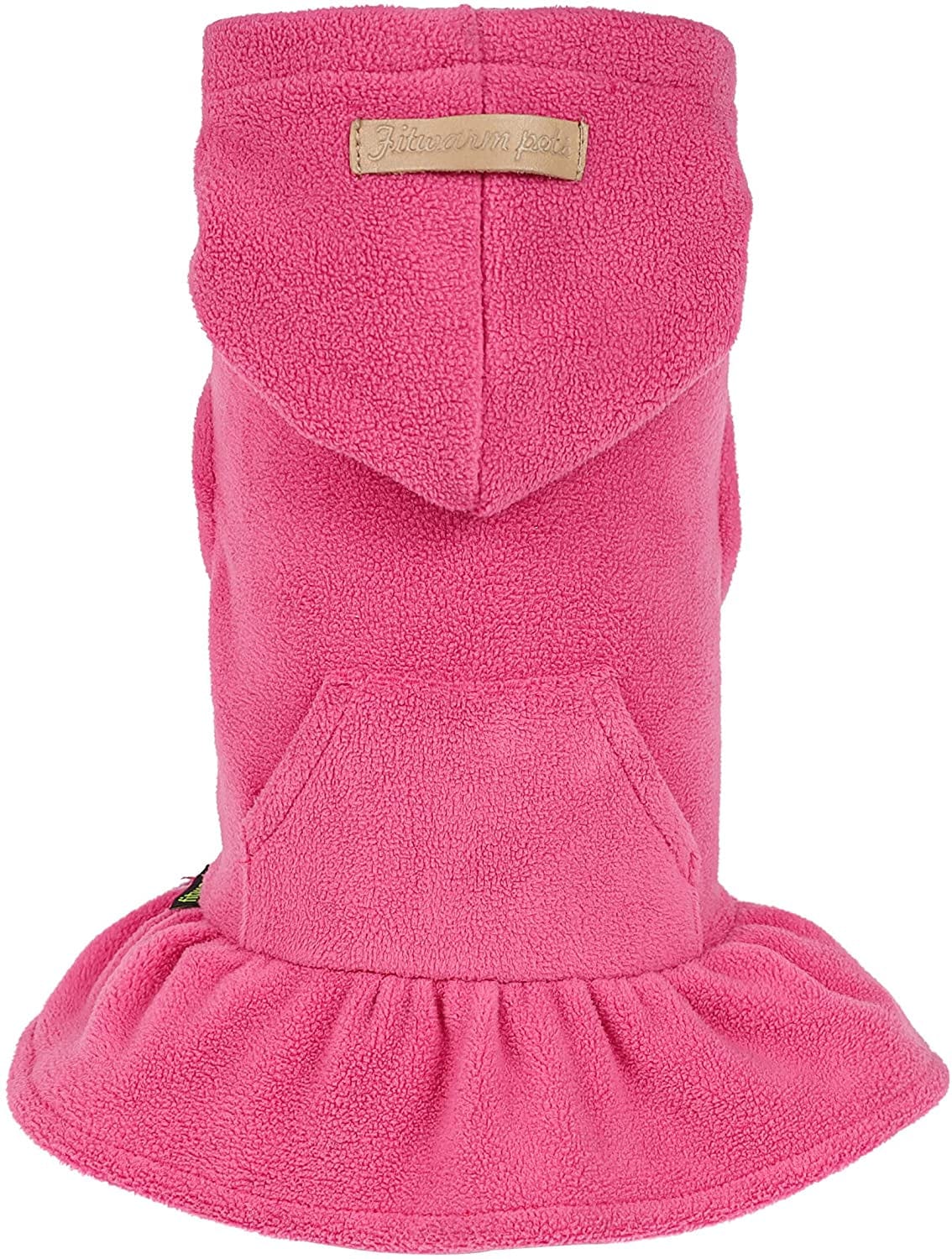 Fitwarm Soft Fleece Girl Dog Hoodie Dress Puppy Hooded Coat Thermal Outfit Doggie Vest Sweater Pet Winter Clothes Cat Jackets Pink X-Small Animals & Pet Supplies > Pet Supplies > Dog Supplies > Dog Apparel Fitwarm Pink Medium 