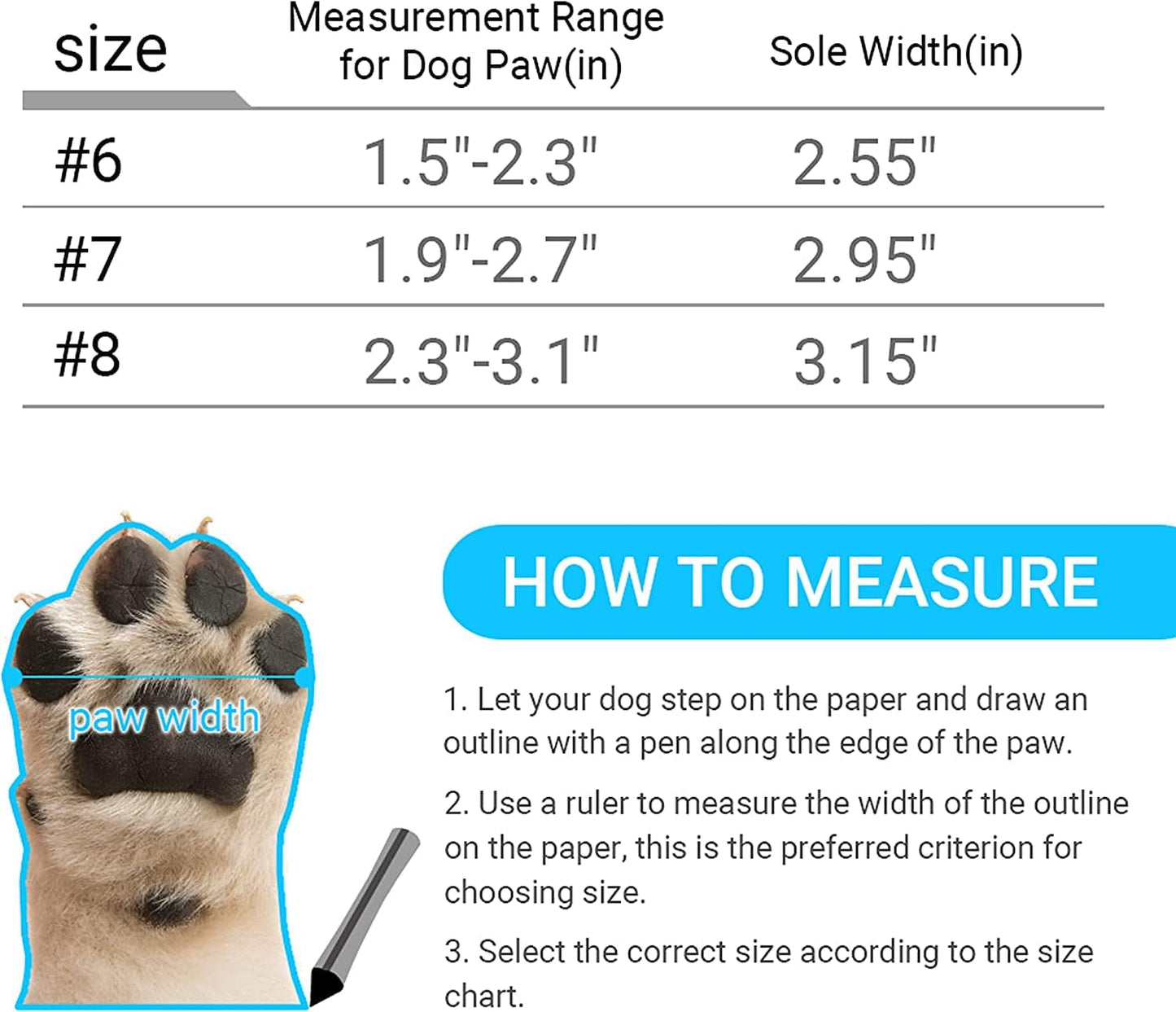 FLYSTAR Dog Shoes for Medium Large Dogs, Waterproof Anti-Slip Rain/Snow Winter Warm Outdoor Dog Boots, Adjustable Reflective Rubber Sole Paw Protector Dog Shoes for Running Hiking Walking,Etc. Animals & Pet Supplies > Pet Supplies > Dog Supplies > Dog Apparel FLYSTAR   