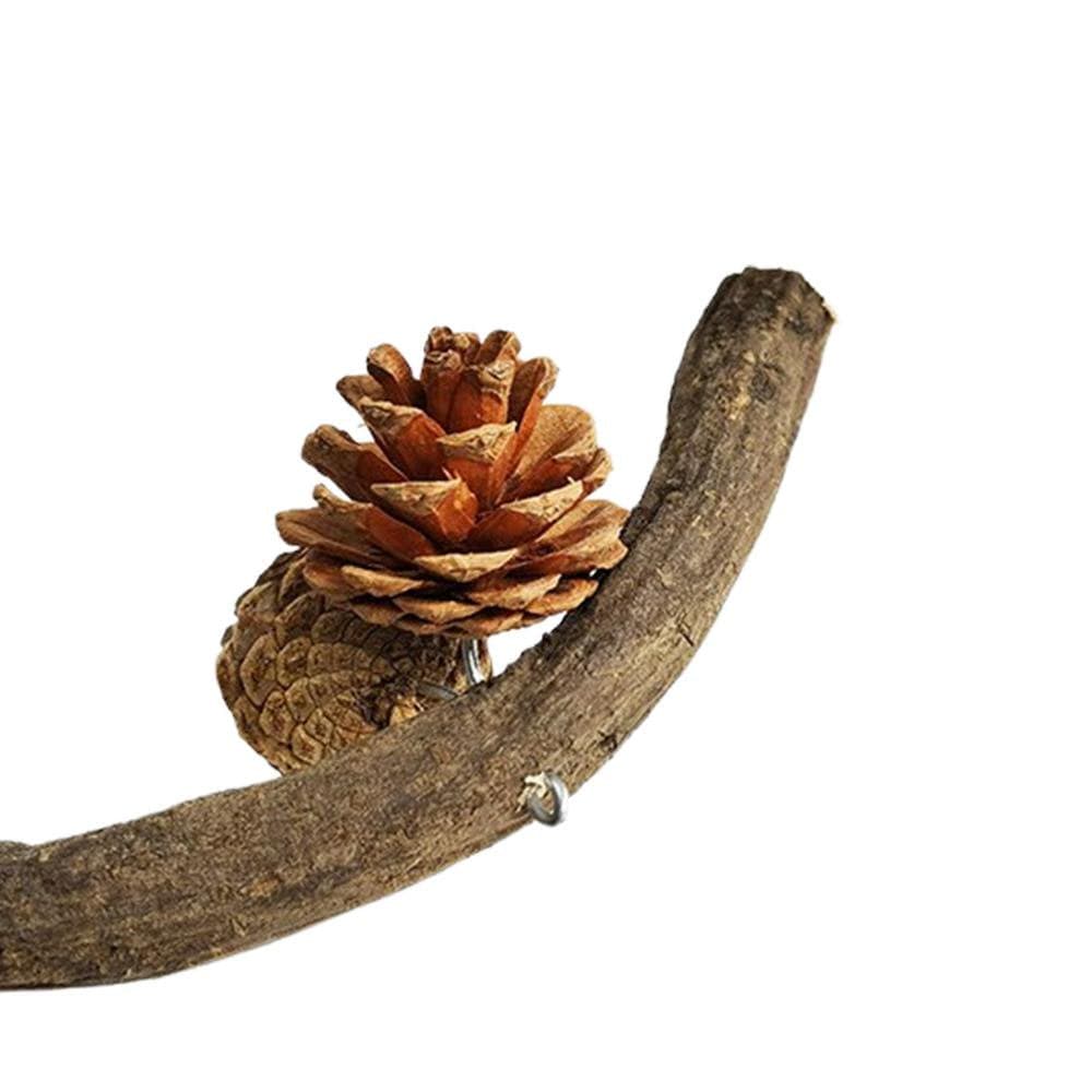 Fovolat Bird Perch Parakeet Cage Accessories Natural Wood Stand Parakeet Toys Parakeet Toys Bird Cage Decoration for Macaws Cockatoos Parakeets Peonies Honest Animals & Pet Supplies > Pet Supplies > Bird Supplies > Bird Cages & Stands Fovolat   