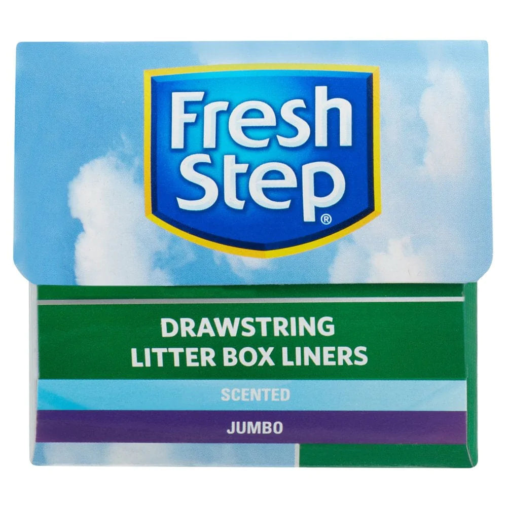 Fresh Step Drawstring Litter Box Liners Scented, Jumbo Size, 36" X 19" - 7 Count Animals & Pet Supplies > Pet Supplies > Cat Supplies > Cat Litter Box Liners Fetch for Pets   