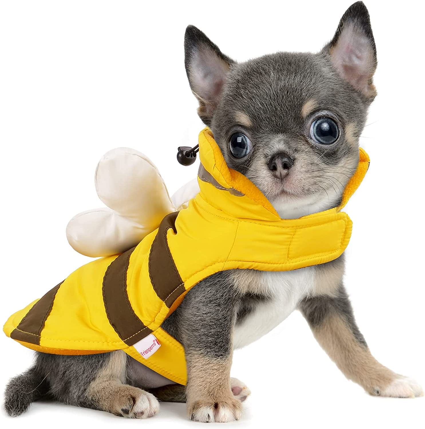 𝐍𝐄𝐖 𝐀𝐑𝐑𝐈𝐕𝐀𝐋 Frienperro Dog Clothes for Small Dogs Girl Boy, 100% Cotton Buffalo Plaid Small Dog Hoodie, Chihuahua Clothes Pet Cat Winter Warm Sweatshirt Sweater, Teacup Yorkie Puppy Coat Animals & Pet Supplies > Pet Supplies > Dog Supplies > Dog Apparel Frienperro Yellow Bee XXX-Small 