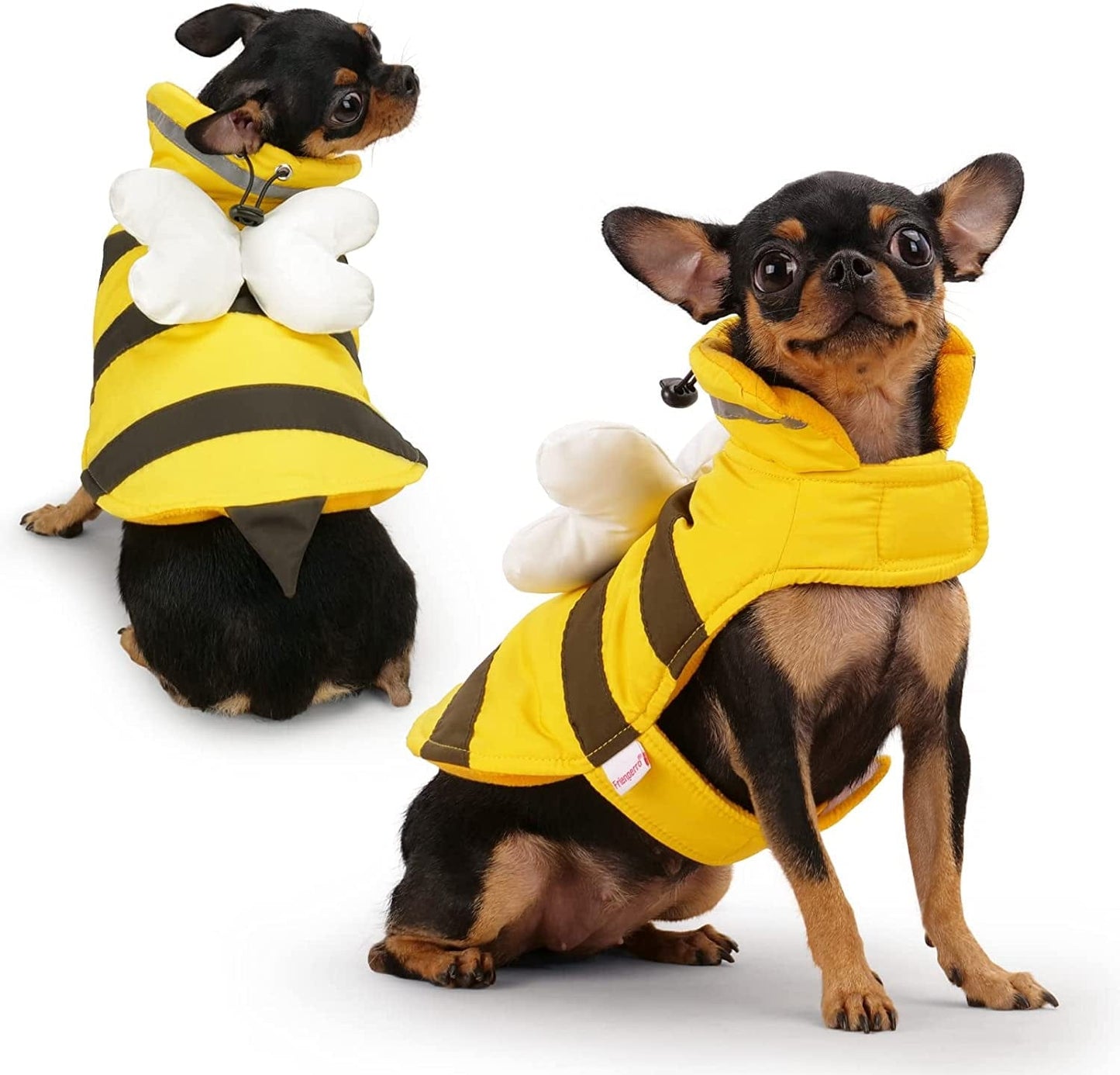 𝐍𝐄𝐖 𝐀𝐑𝐑𝐈𝐕𝐀𝐋 Frienperro Dog Clothes for Small Dogs Girl Boy, 100% Cotton Buffalo Plaid Small Dog Hoodie, Chihuahua Clothes Pet Cat Winter Warm Sweatshirt Sweater, Teacup Yorkie Puppy Coat Animals & Pet Supplies > Pet Supplies > Dog Supplies > Dog Apparel Frienperro Yellow Bee X-Small 