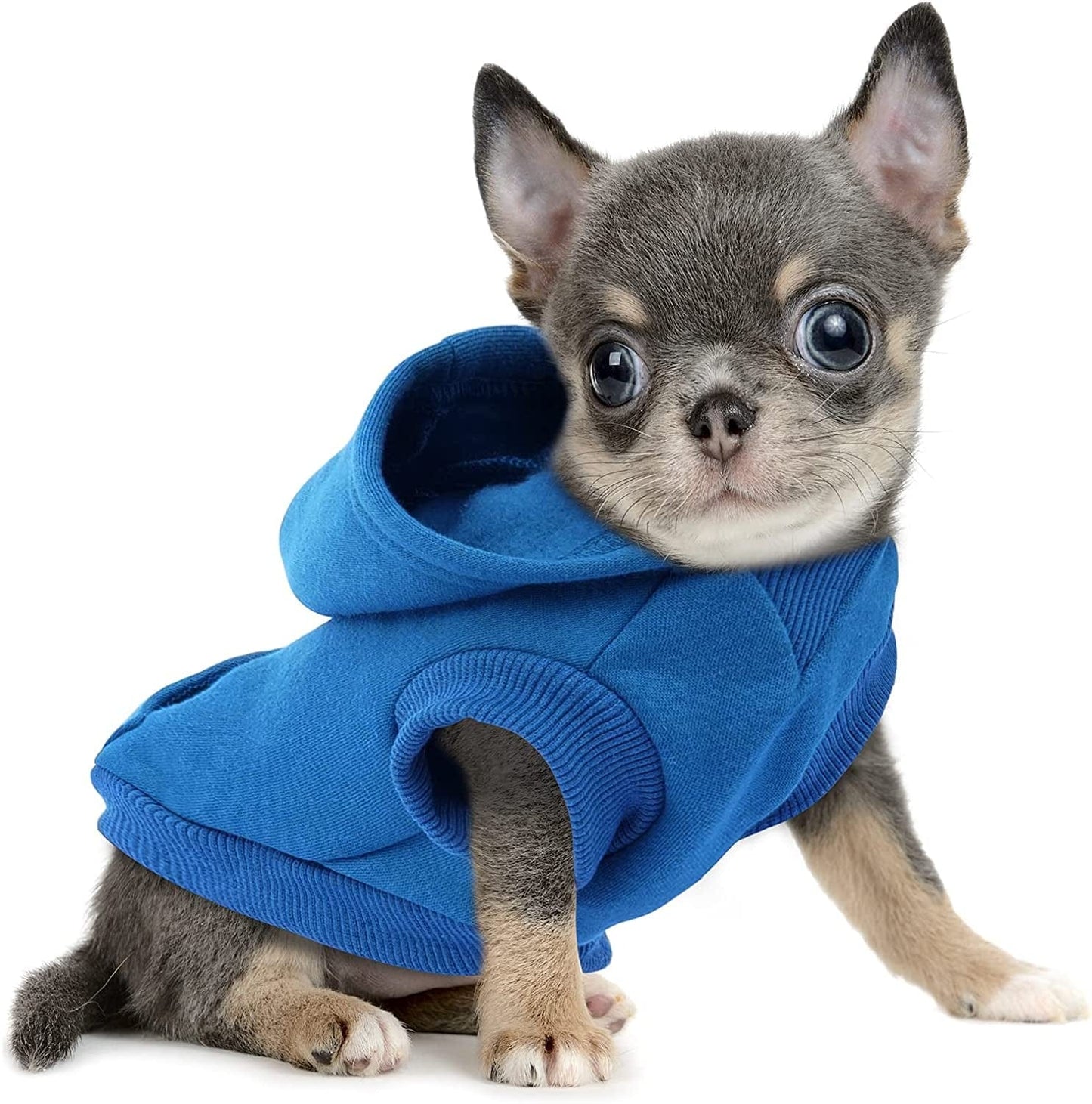 𝐍𝐄𝐖 𝐀𝐑𝐑𝐈𝐕𝐀𝐋 Frienperro Dog Clothes for Small Dogs Girl Boy, 100% Cotton Buffalo Plaid Small Dog Hoodie, Chihuahua Clothes Pet Cat Winter Warm Sweatshirt Sweater, Teacup Yorkie Puppy Coat Animals & Pet Supplies > Pet Supplies > Dog Supplies > Dog Apparel Frienperro Blue XXX-Small 