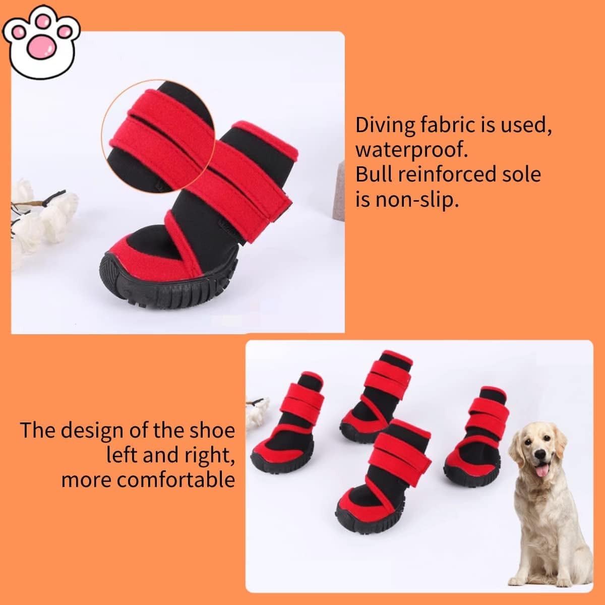 Fuqin Dog Shoes,4 Pcs Waterproof Dog Booties as Dog Paw Protector,Dog Boot of Dog Stuff Protects Walkee Paws,Also as Dog Socks for Puppy Supplies or Mature Dog Supplies (Blue-Black, Size3) Animals & Pet Supplies > Pet Supplies > Dog Supplies > Dog Apparel Generic   