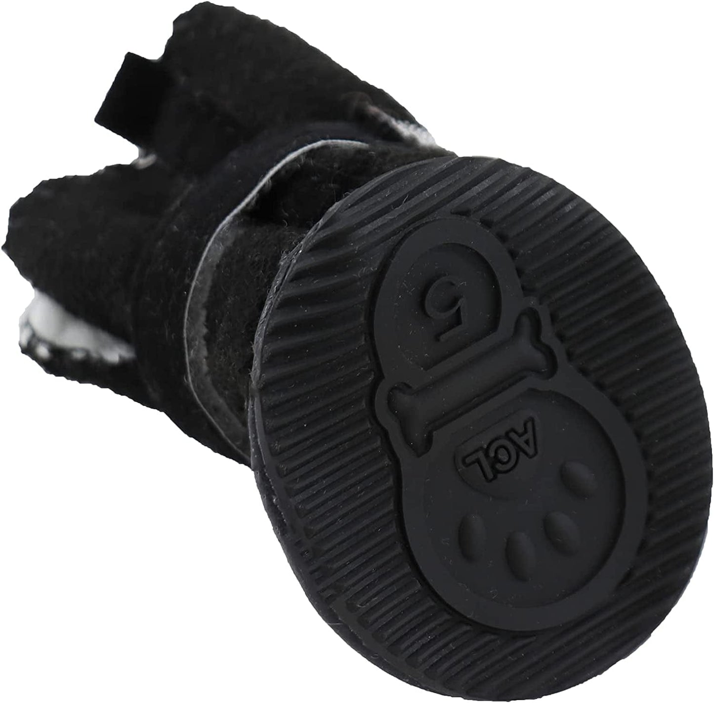 Gabefish Puppy Cute Cozy Warm anti Slip Winter Boots for Small Medium Dogs Pets Cats Thicken Fleece Snow Shoes Black X-Small Animals & Pet Supplies > Pet Supplies > Dog Supplies > Dog Apparel GabeFish   