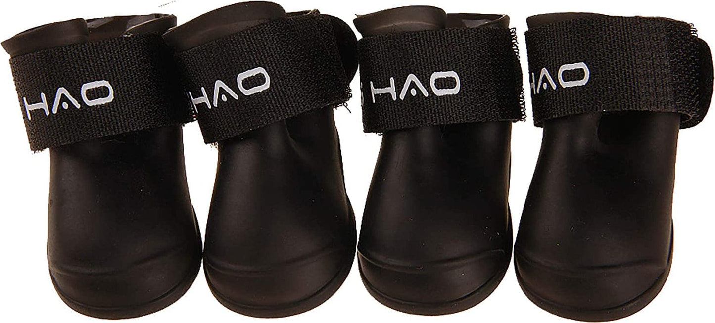 Gabefish Waterproof Silicone Dogs Rain Boots, Rainy Days Shoes for Dogs, Outdoor Puppy Paw Protector with Straps Black 2X-Large Animals & Pet Supplies > Pet Supplies > Dog Supplies > Dog Apparel GabeFish Black XX-Large 