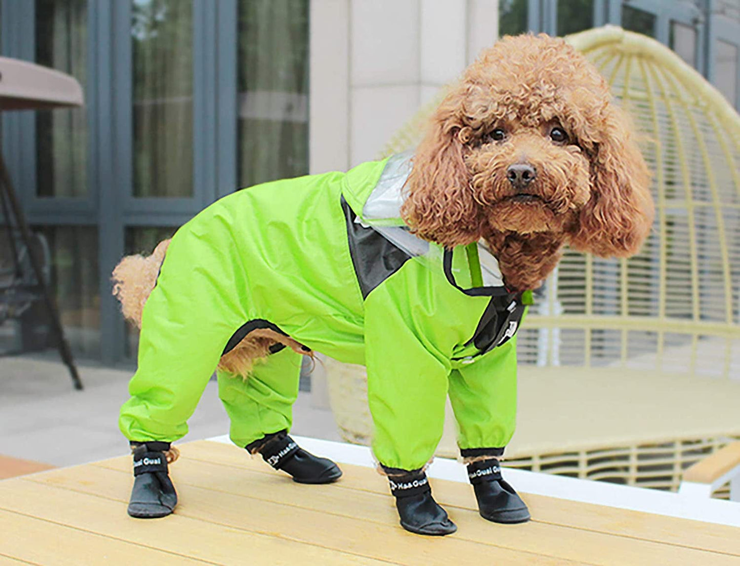 Gabefish Waterproof Silicone Dogs Rain Boots, Rainy Days Shoes for Dogs, Outdoor Puppy Paw Protector with Straps Black 2X-Large Animals & Pet Supplies > Pet Supplies > Dog Supplies > Dog Apparel GabeFish   