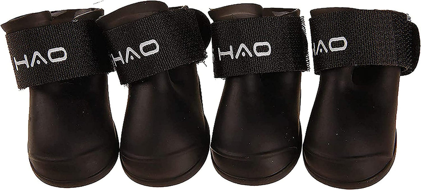 Gabefish Waterproof Silicone Dogs Rain Boots, Rainy Days Shoes for Dogs, Outdoor Puppy Paw Protector with Straps Black 2X-Large Animals & Pet Supplies > Pet Supplies > Dog Supplies > Dog Apparel GabeFish Black Medium 