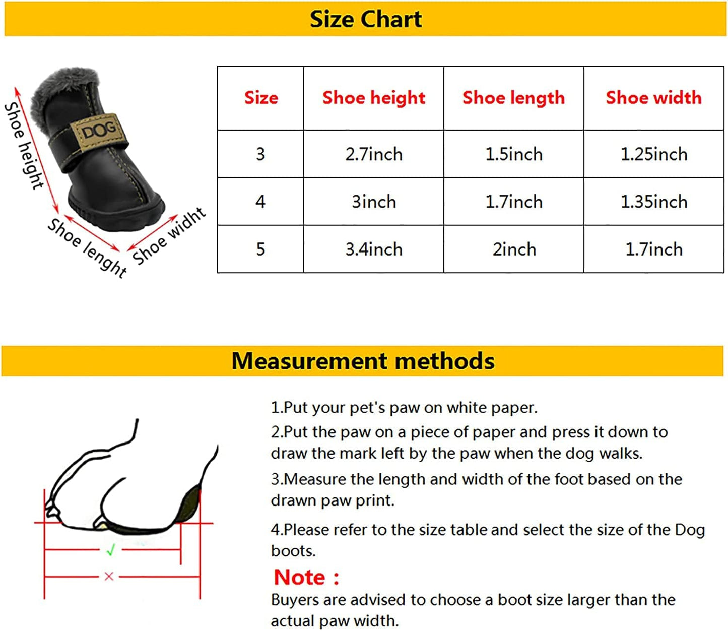 GKYZBB PU Leather Dog Booties Warm and Waterproof Non-Slip Dog Boots & Paw Protectors,Dog Shoes Suitable for Medium and Small Dogs (Black, 3) Animals & Pet Supplies > Pet Supplies > Dog Supplies > Dog Apparel GKYZBB   