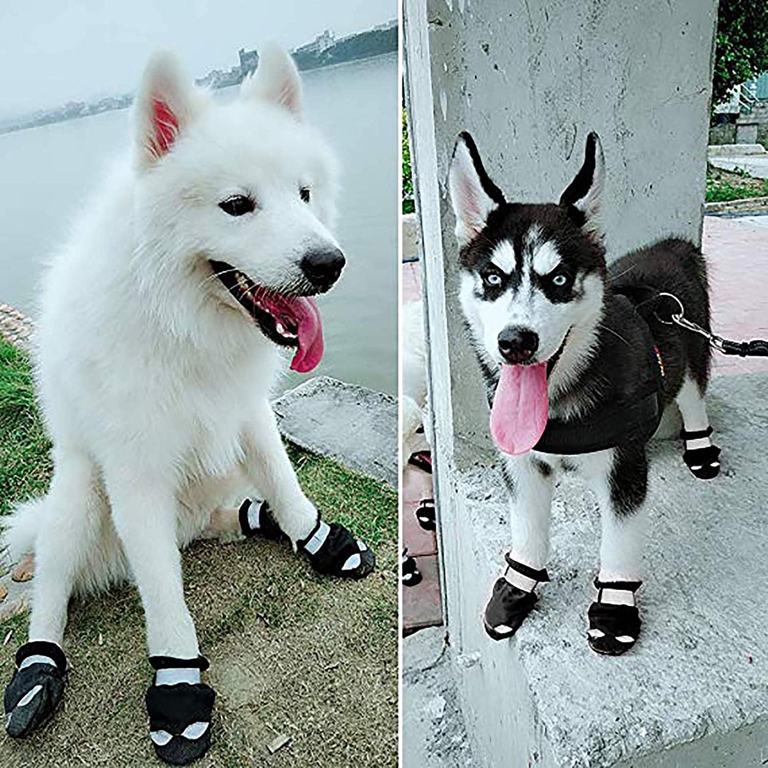 Non-Slip Dog Shoes Rain Socks Pet Waterproof Rubber Boots for