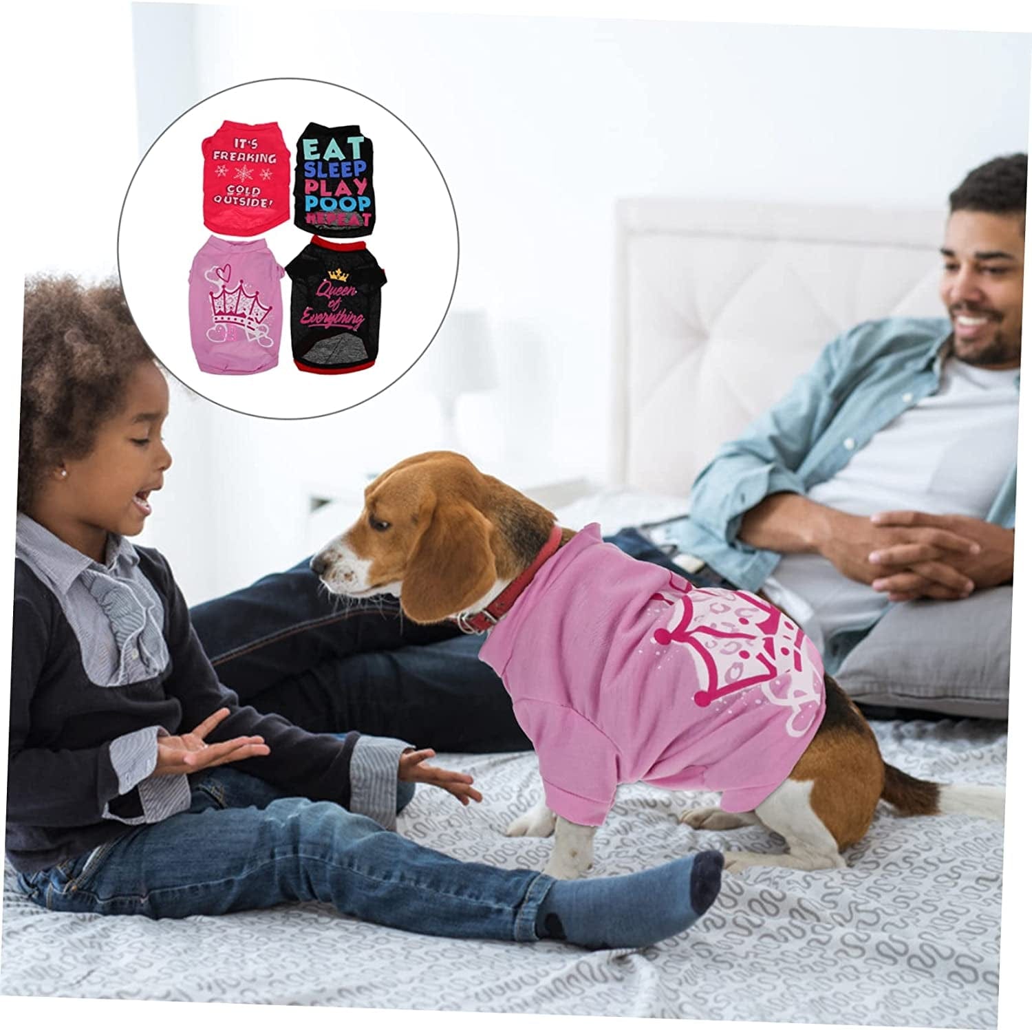 GLSTOY 4Pcs Pet Vest Girl Fall Outfits Boys Fall Outfits Girl Puppy Clothes Doggy Clothes for Small Dogs Girl Puppy Clothes for Small Dogs Girl Costume Shirt Summer Sweater Puppy Clothes Animals & Pet Supplies > Pet Supplies > Dog Supplies > Dog Apparel GLSTOY   