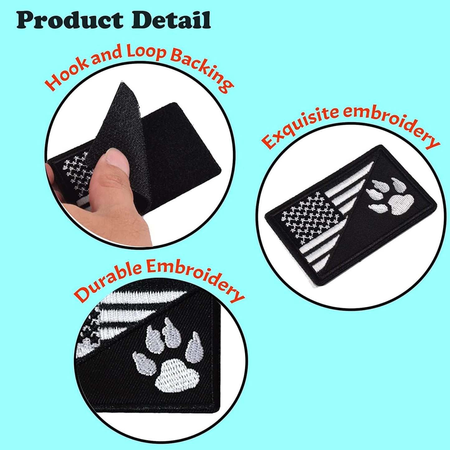 GYGYL 12Pcs Service Dog Patches, Ask to Pet Do Not Pet Patch, Tactical Pet in Training, Embroidered Fastener Hook and Loop Patch for Dog Vest Harnesses Collars Animals & Pet Supplies > Pet Supplies > Dog Supplies > Dog Apparel GUYI   