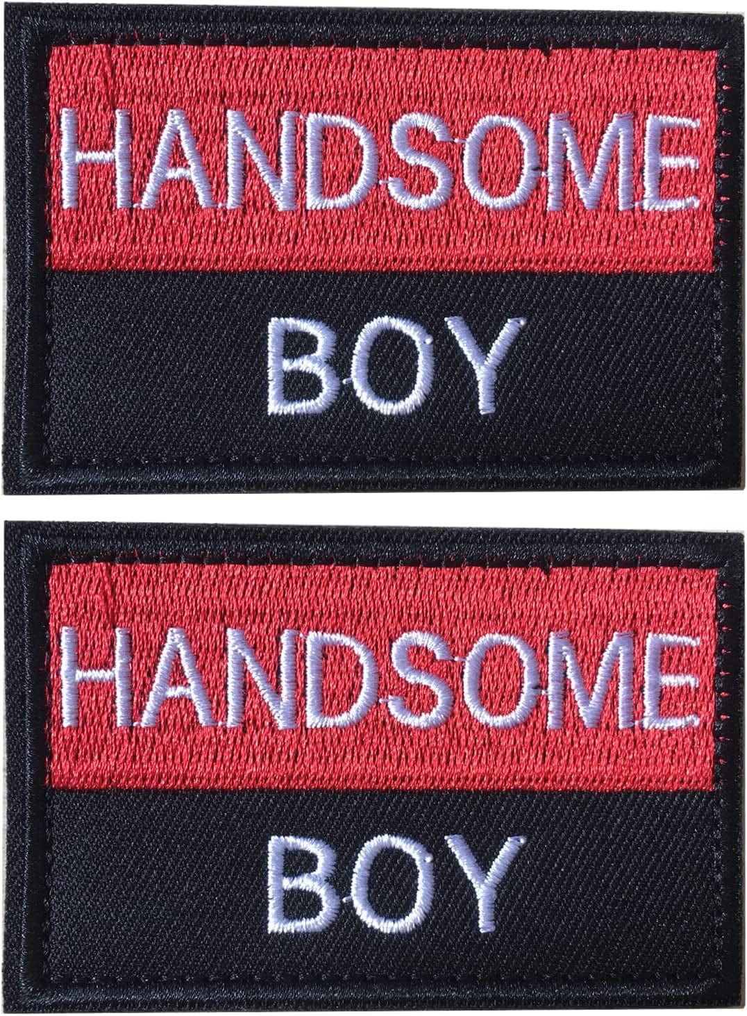 GYGYL 12Pcs Service Dog Patches, Ask to Pet Do Not Pet Patch, Tactical Pet in Training, Embroidered Fastener Hook and Loop Patch for Dog Vest Harnesses Collars Animals & Pet Supplies > Pet Supplies > Dog Supplies > Dog Apparel GUYI 1-HANDSOME BOY  