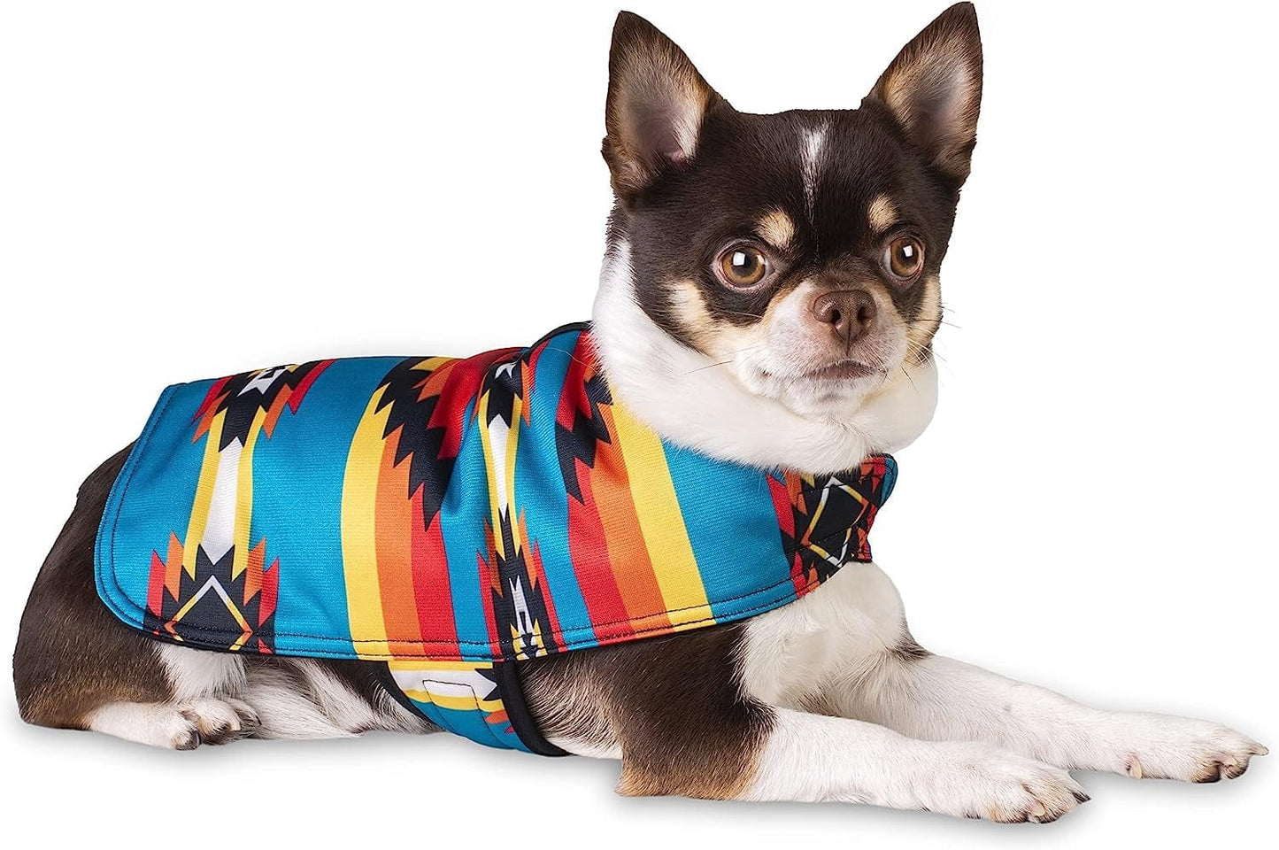 Handmade Dog Poncho from Mexican Southwest Blanket - Dog Clothes - Coat - Costume - Sweater - Vest (Southwestern, X-Small) Animals & Pet Supplies > Pet Supplies > Dog Supplies > Dog Apparel Baja Ponchos   