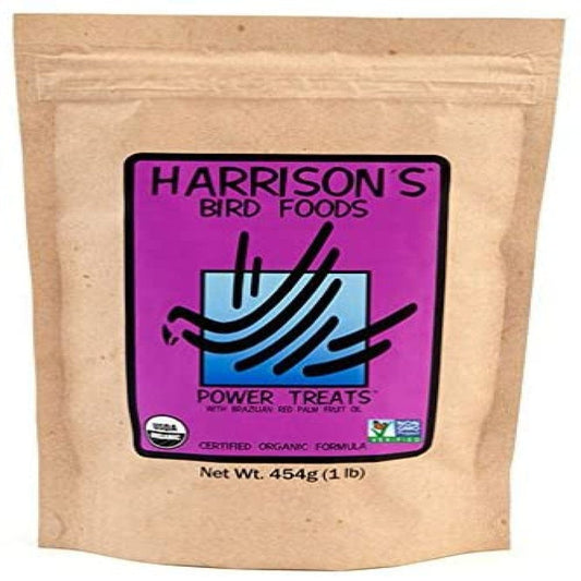 "Harrisons Bird Food Power Treats with Red Palm Fruit Oil, 1 Lb. 454G" Animals & Pet Supplies > Pet Supplies > Bird Supplies > Bird Food Harrison's   