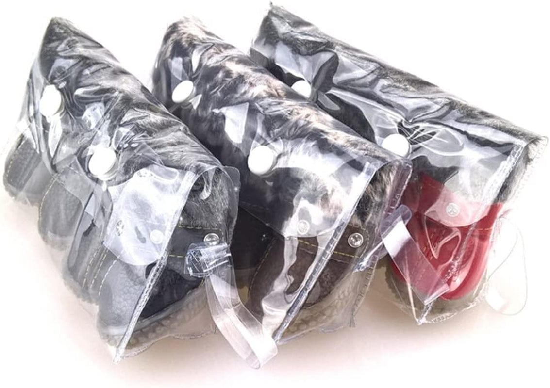 Hdwk&Hped Warm Dog Snow Boots Waterproof PU Small Dog Boots Anti-Slip Pet Shoes Paw Protector for Winter 2 Styles #1-#5 (Rhinestone Style - Red, #5) Animals & Pet Supplies > Pet Supplies > Dog Supplies > Dog Apparel Hdwk&Hped   