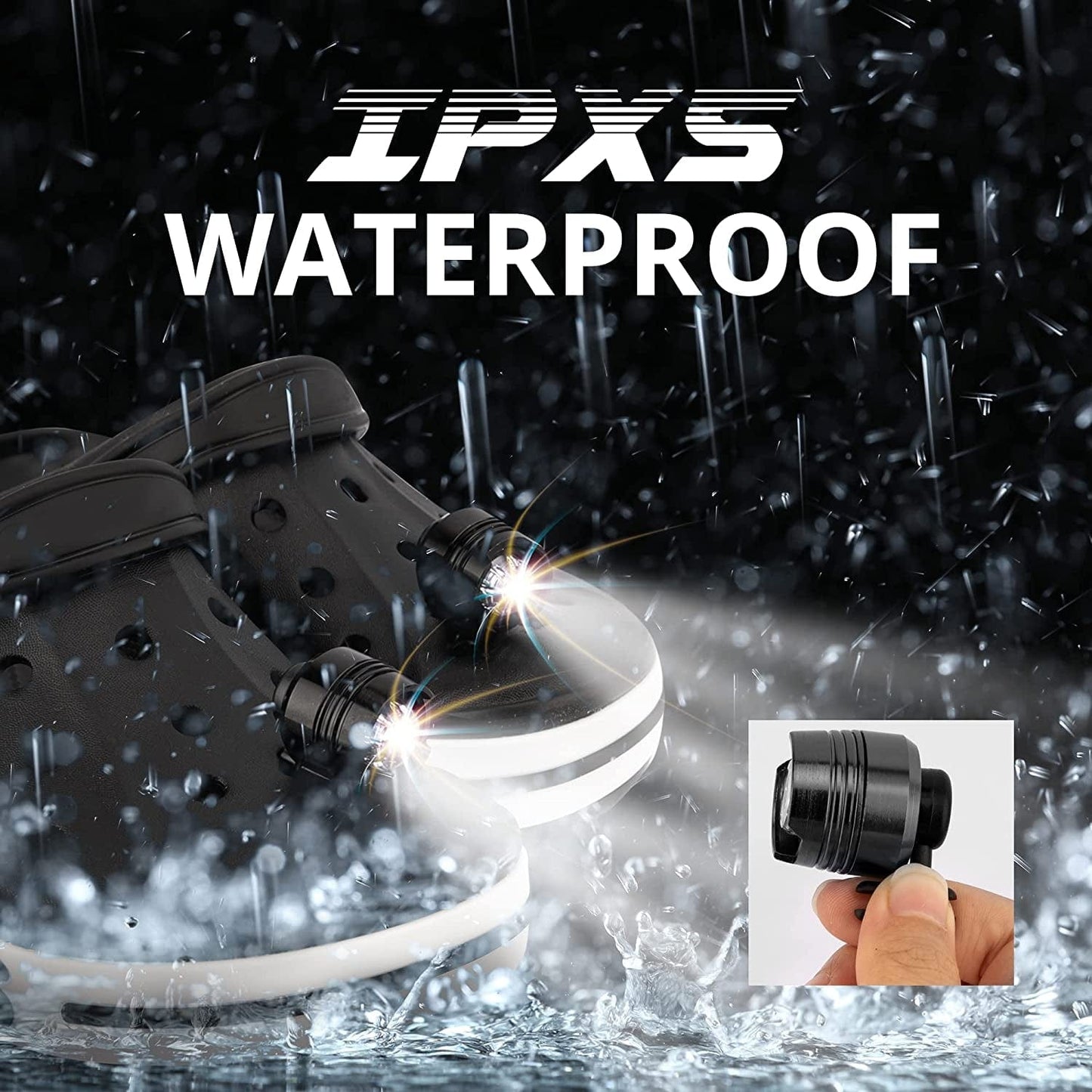 Headlights, 2Pcs LED Light for Clogs IPX5 Waterproof Shoes Lights Charms for Dog Walking, Handy Camping, Lasting 72 Hours Glow, Suitable for Adults Kids (Red) Animals & Pet Supplies > Pet Supplies > Dog Supplies > Dog Apparel Insutam   