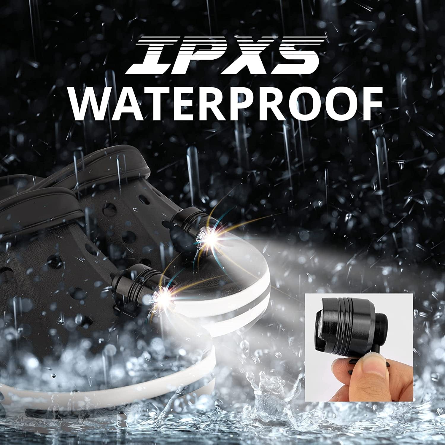 Headlights, 2Pcs LED Light for Clogs IPX5 Waterproof Shoes Lights Charms for Dog Walking, Handy Camping, Lasting 72 Hours Glow, Suitable for Adults Kids (Red) Animals & Pet Supplies > Pet Supplies > Dog Supplies > Dog Apparel Insutam   