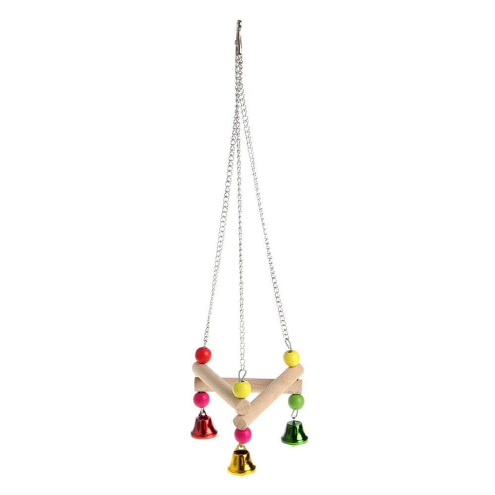 〖Hellobye〗Colorful Pet Bird Parrot Swing Cage Toy for Parakeet Cockatiel Toys