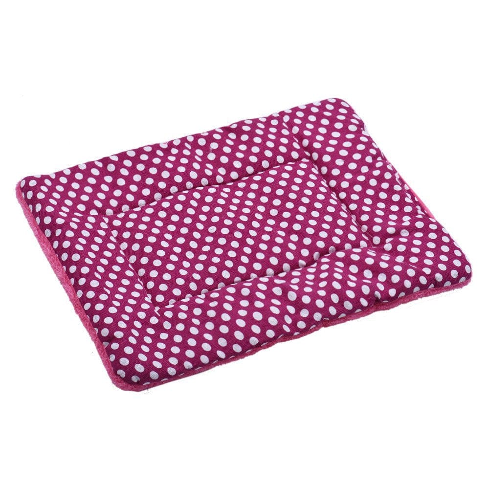 〖Hellobye〗Dog Blanket Pet Cushion Dog Cat Bed Soft Warm Sleep Mat Hot Pink Animals & Pet Supplies > Pet Supplies > Cat Supplies > Cat Beds Hellobye   