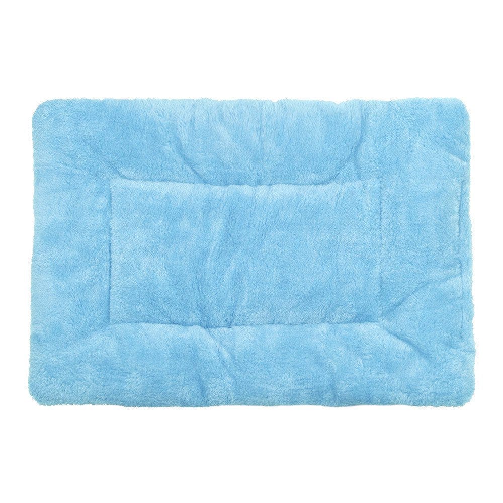 〖Hellobye〗Dog Blanket Pet Cushion Dog Cat Bed Soft Warm Sleep Mat Hot Pink Animals & Pet Supplies > Pet Supplies > Cat Supplies > Cat Beds Hellobye Blue  