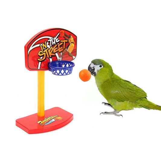 〖Hellobye〗Pet Parrot Toys Birdie Basketball Hoop Balls Birds Parakeet Bell Prop Chew Set Animals & Pet Supplies > Pet Supplies > Bird Supplies > Bird Toys Follure Clothing   