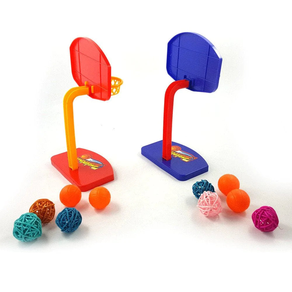 〖Hellobye〗Pet Parrot Toys Birdie Basketball Hoop Balls Birds Parakeet Bell Prop Chew Set Animals & Pet Supplies > Pet Supplies > Bird Supplies > Bird Toys Follure Clothing   