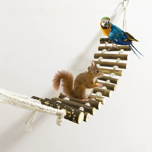 〖Hellobye〗Small Parrot Rat Toy Bridge Ladder Hamster Bird Cage Accessories Animals & Pet Supplies > Pet Supplies > Bird Supplies > Bird Cage Accessories Follure   