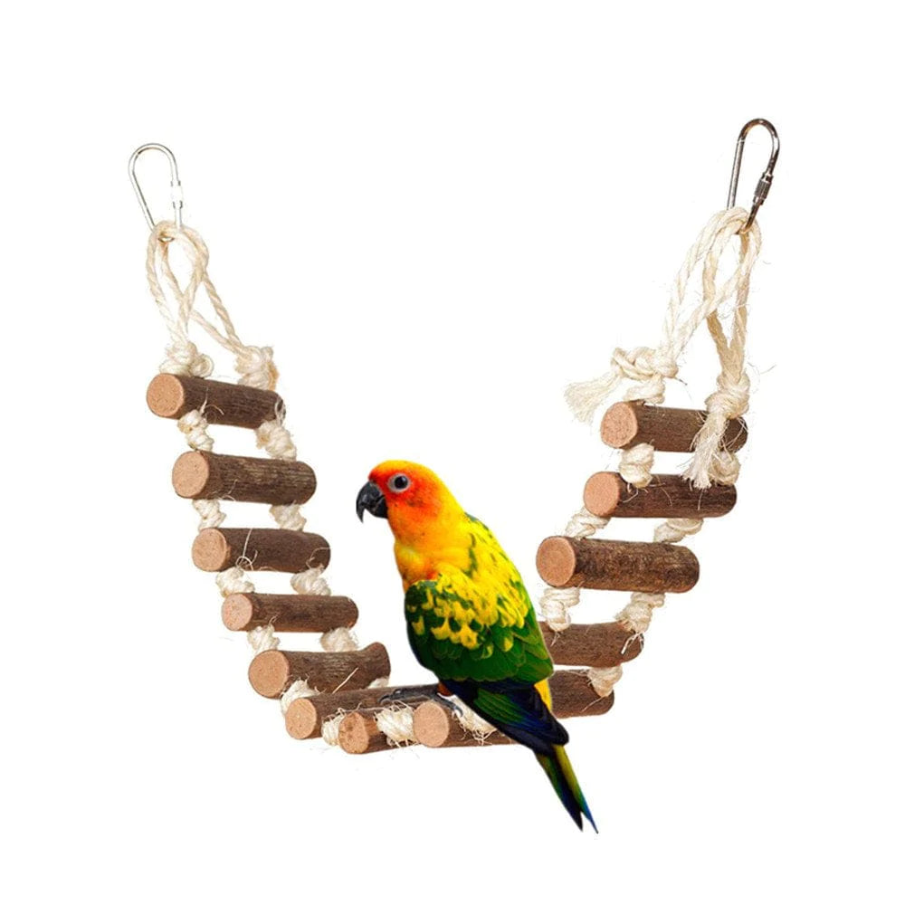 〖Hellobye〗Small Parrot Rat Toy Bridge Ladder Hamster Bird Cage Accessories Animals & Pet Supplies > Pet Supplies > Bird Supplies > Bird Cage Accessories Follure   