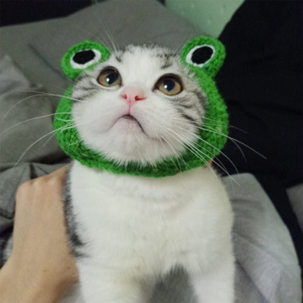 Hillento Pet Hat - Dog Cat Pet Cap Handmade Knitted Woolen Yarn