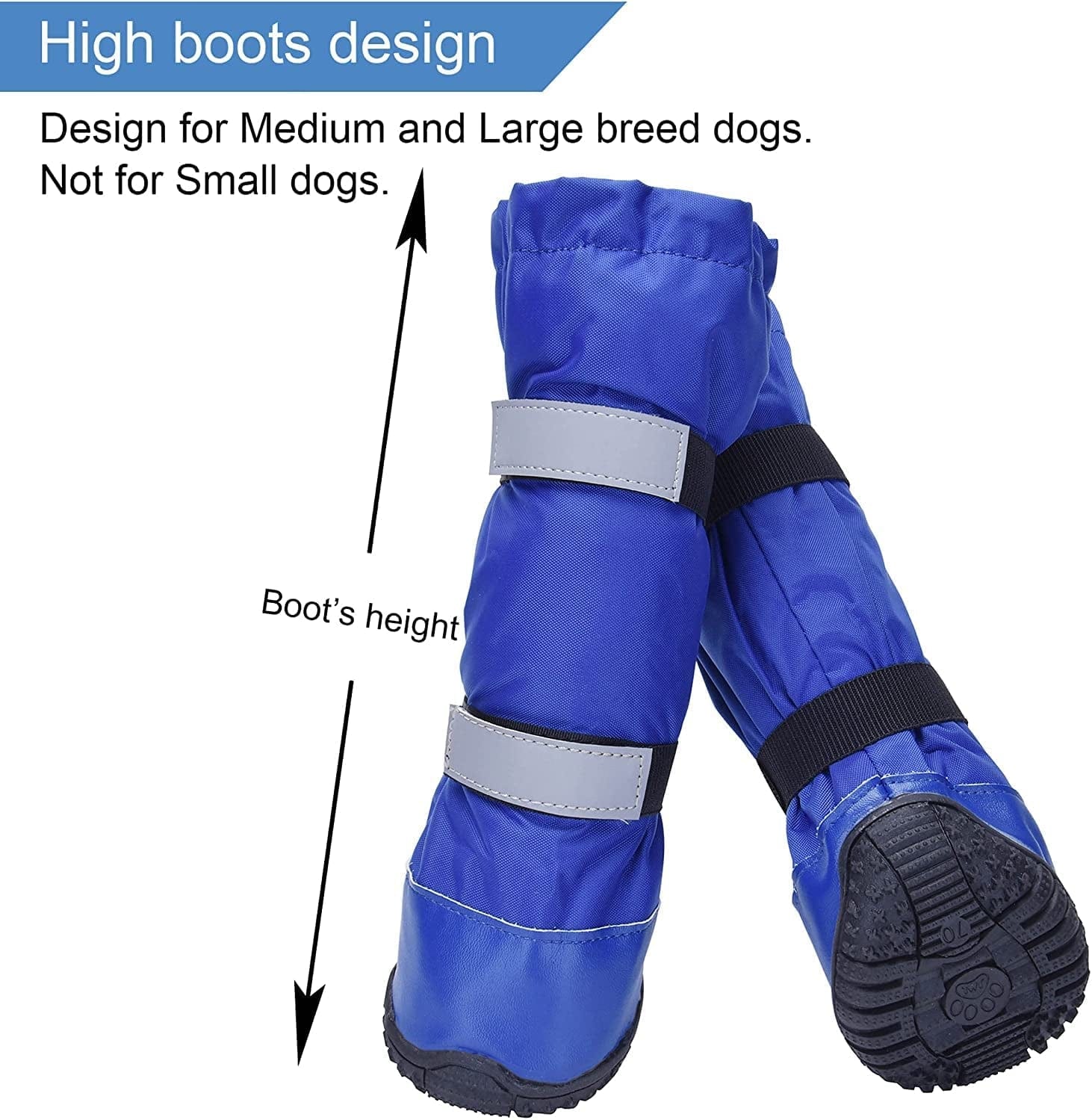 Hipaw Outdoor Dog Boots Winter Dog Shoes Nonslip for Snow Rain Animals & Pet Supplies > Pet Supplies > Dog Supplies > Dog Apparel Hipaw   