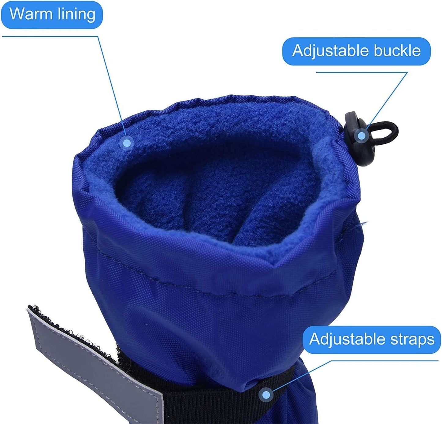 Hipaw Outdoor Dog Boots Winter Dog Shoes Nonslip for Snow Rain Animals & Pet Supplies > Pet Supplies > Dog Supplies > Dog Apparel Hipaw   