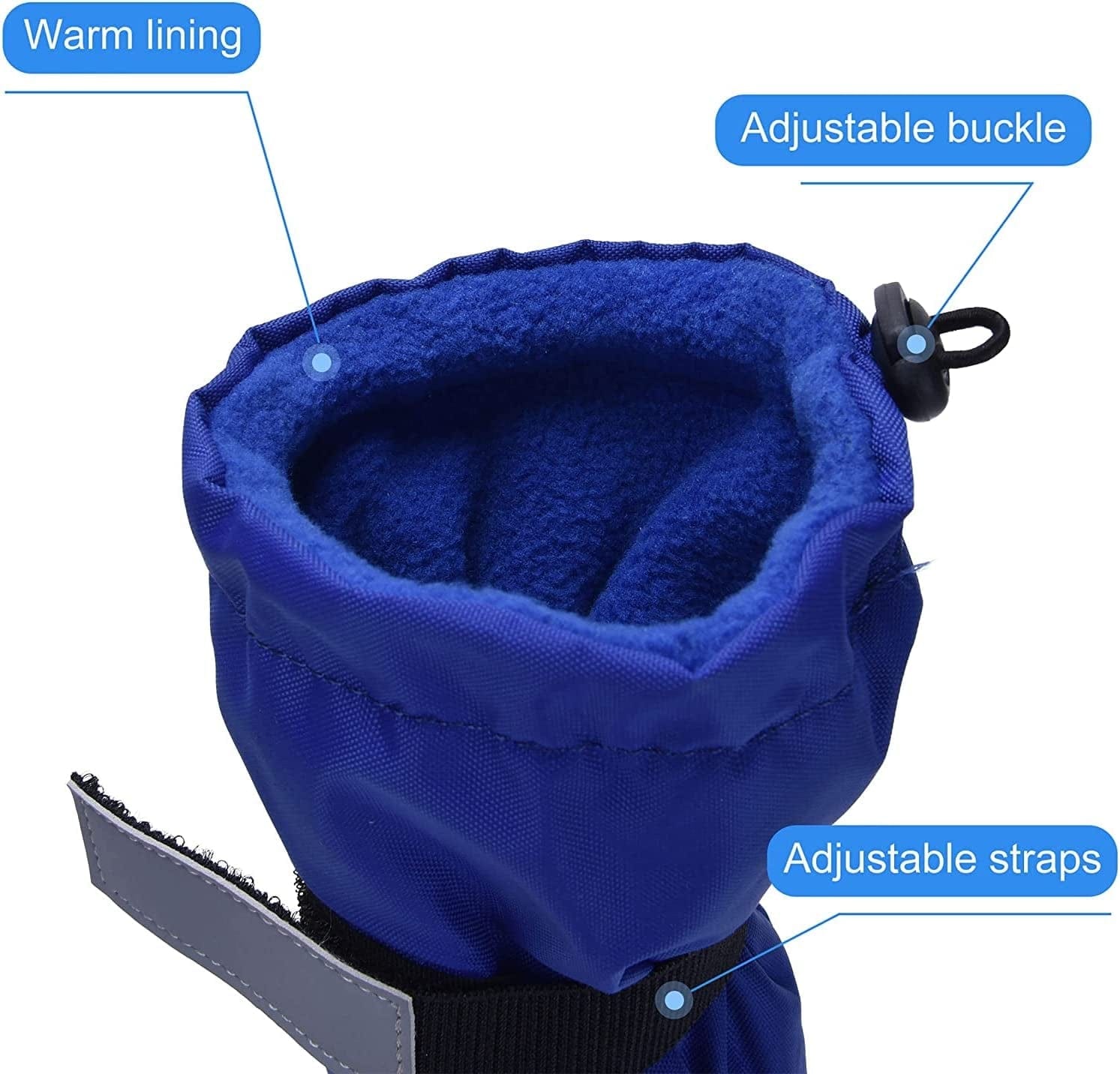 Hipaw Outdoor Dog Boots Winter Dog Shoes Nonslip for Snow Rain Animals & Pet Supplies > Pet Supplies > Dog Supplies > Dog Apparel Hipaw   