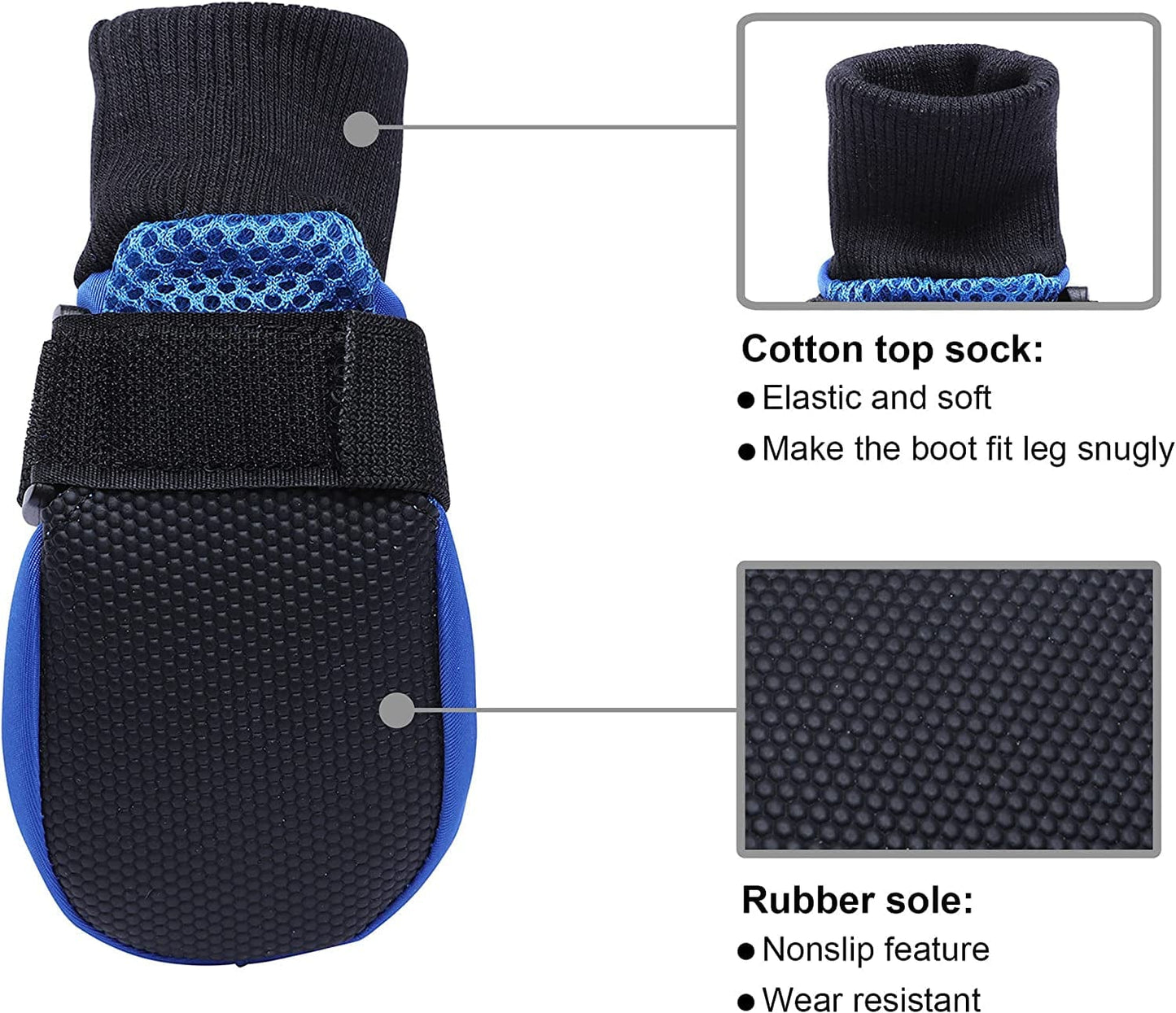 Hipaw Summer Breathable Dog Boots Nonslip Sole Paw Protector for Hardwood Floor Animals & Pet Supplies > Pet Supplies > Dog Supplies > Dog Apparel HiPaw   