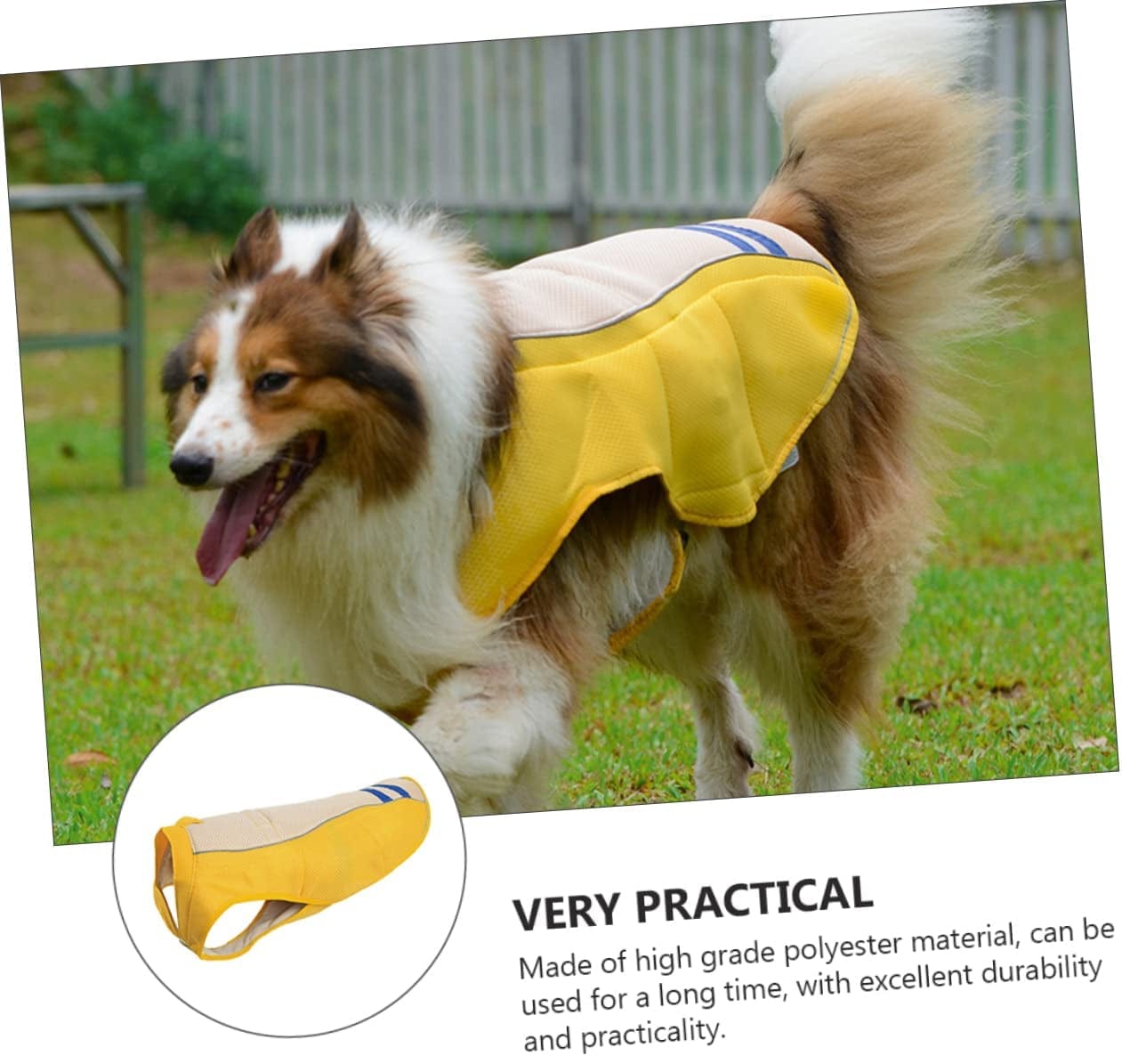 Hohopeti 2 Pcs Pet Sun Protection Vest Puppy Outfits Puppy Clothes Summer Shirts Cooling Vest for Dogs Summer Dog Suit Instant T Shirts Summer Pet Cooling Suit Breathable Pet Vest the Dog Animals & Pet Supplies > Pet Supplies > Dog Supplies > Dog Apparel Hohopeti   