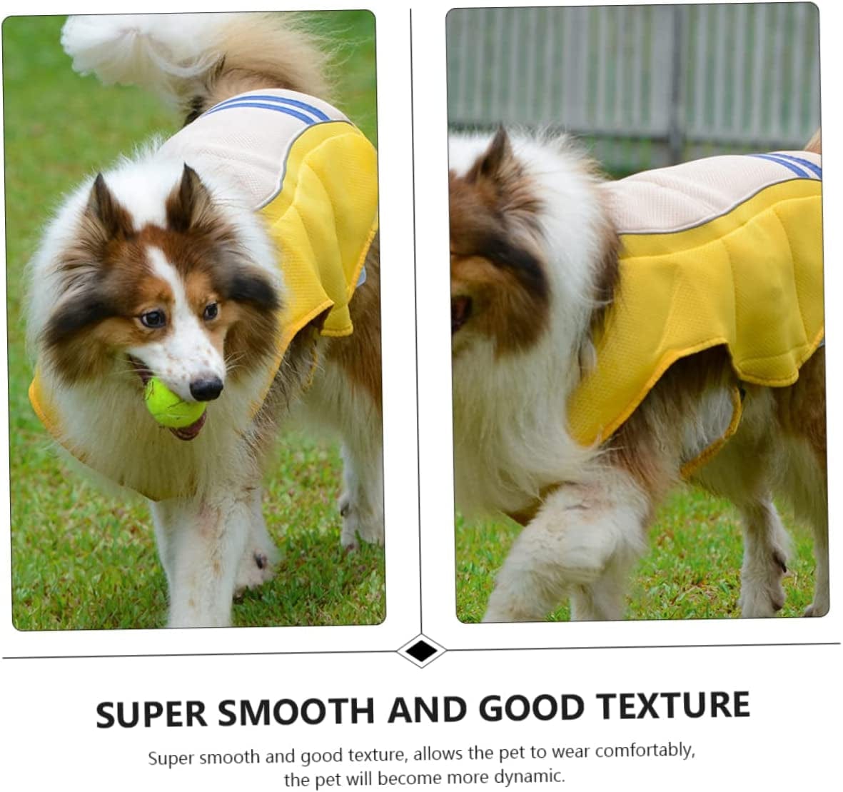 Hohopeti 2 Pcs Pet Sun Protection Vest Puppy Outfits Puppy Clothes Summer Shirts Cooling Vest for Dogs Summer Dog Suit Instant T Shirts Summer Pet Cooling Suit Breathable Pet Vest the Dog Animals & Pet Supplies > Pet Supplies > Dog Supplies > Dog Apparel Hohopeti   