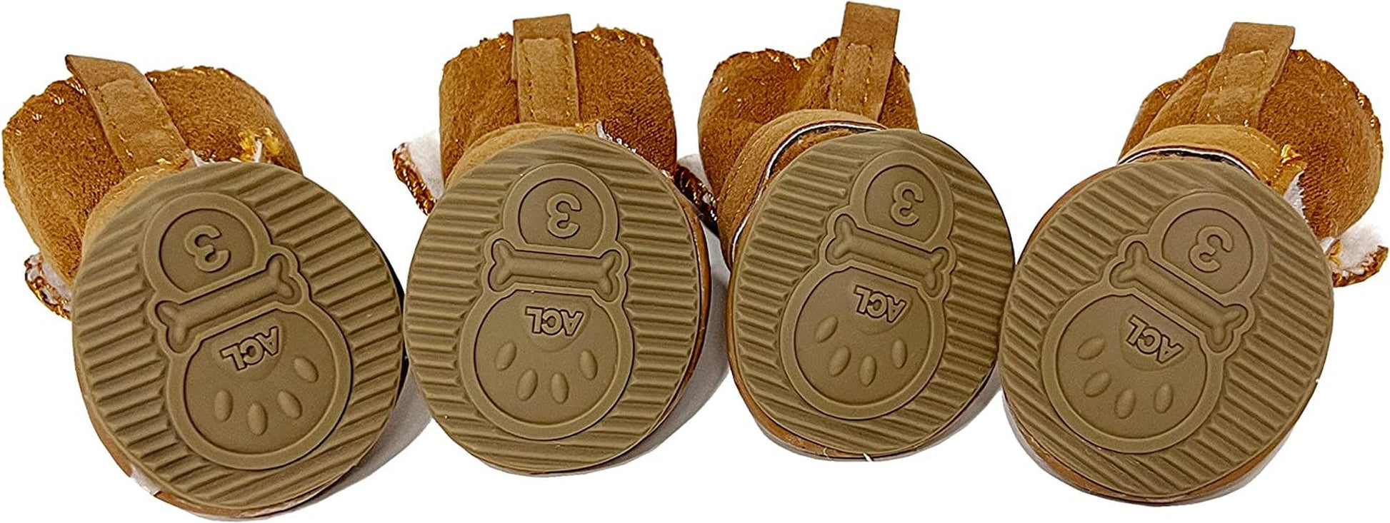 HPWFHPLF Dog Boots, Dog Shoes for Small Dogs Chihuahua, Anti-Slip Paw Protectors for Snow Winter (Brown, XS) Animals & Pet Supplies > Pet Supplies > Dog Supplies > Dog Apparel HPWFHPLF   