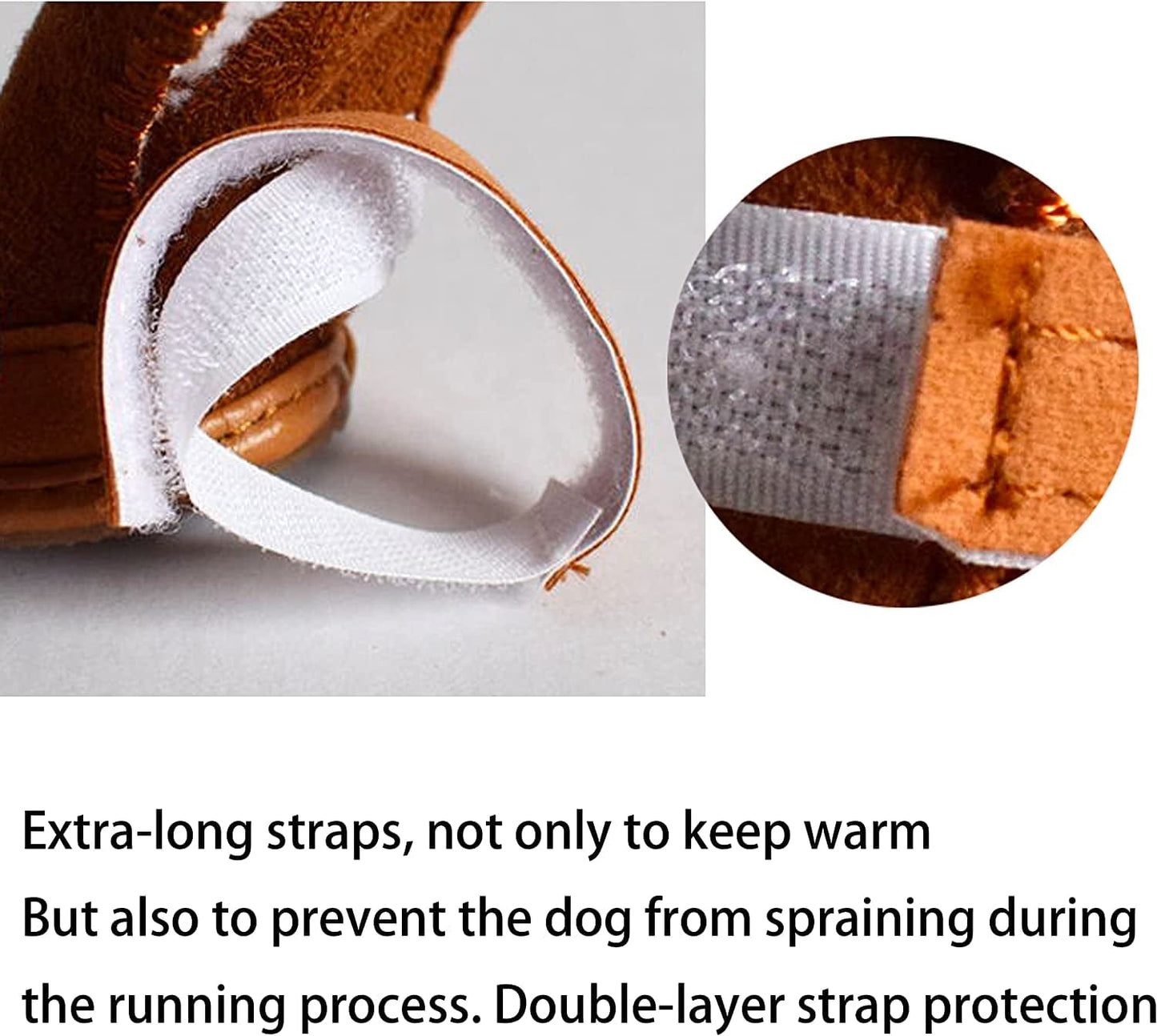 HPWFHPLF Dog Boots, Dog Shoes for Small Dogs Chihuahua, Anti-Slip Paw Protectors for Snow Winter (Brown, XS) Animals & Pet Supplies > Pet Supplies > Dog Supplies > Dog Apparel HPWFHPLF   