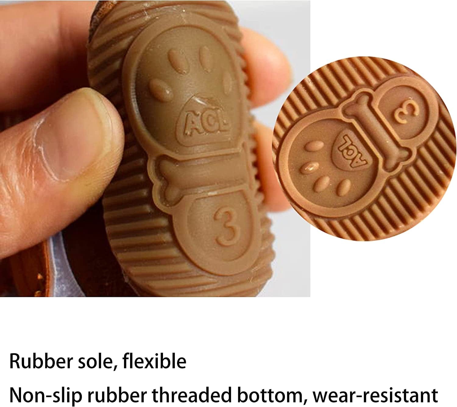 HPWFHPLF Dog Boots, Dog Shoes for Small Dogs Chihuahua, Anti-Slip Paw Protectors for Snow Winter (Brown, XS) Animals & Pet Supplies > Pet Supplies > Dog Supplies > Dog Apparel HPWFHPLF   