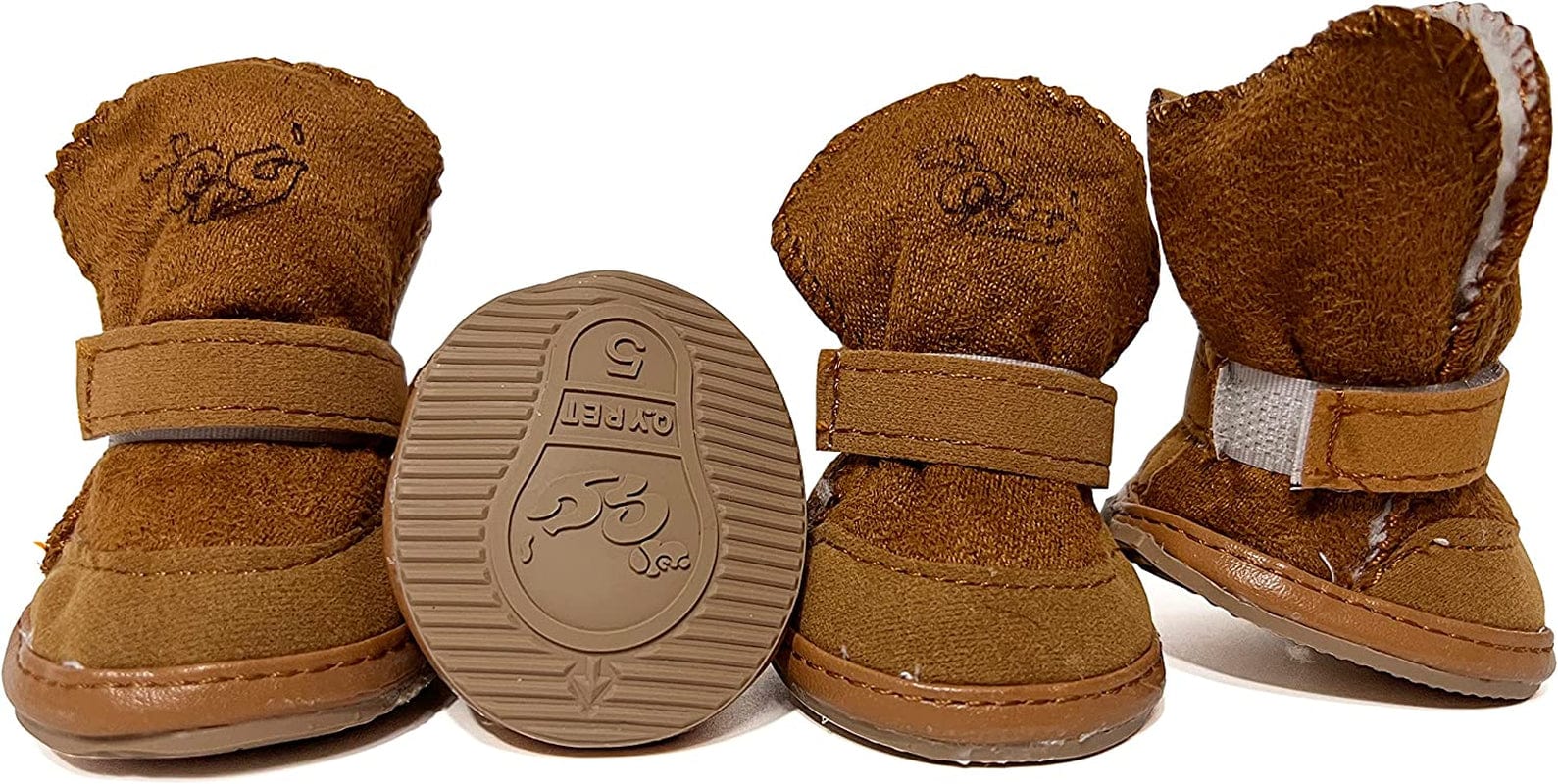 HPWFHPLF Dog Boots, Dog Shoes for Small Dogs Chihuahua, Anti-Slip Paw Protectors for Snow Winter (Brown, XS) Animals & Pet Supplies > Pet Supplies > Dog Supplies > Dog Apparel HPWFHPLF Medium  