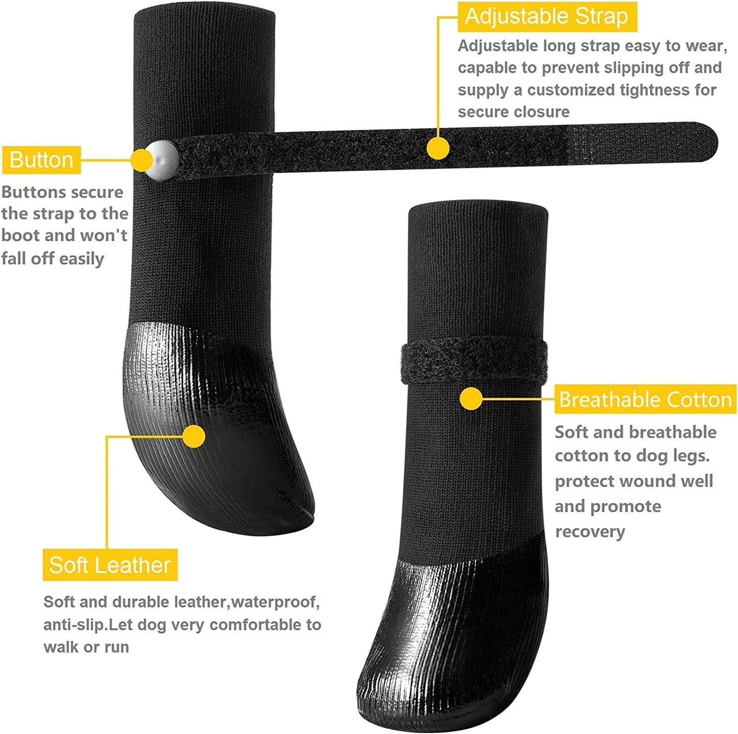 Inoveltyx Dog Boots Shoes Dog Booties Paw Protector with Hot Pavement Waterproof Soft anti Slip Sole,Adjustable Straps,Breathable Cotton,Summer Winter Outdoor for Small Dog Puppy(Medium,Pink) Animals & Pet Supplies > Pet Supplies > Dog Supplies > Dog Apparel inoveltyx   