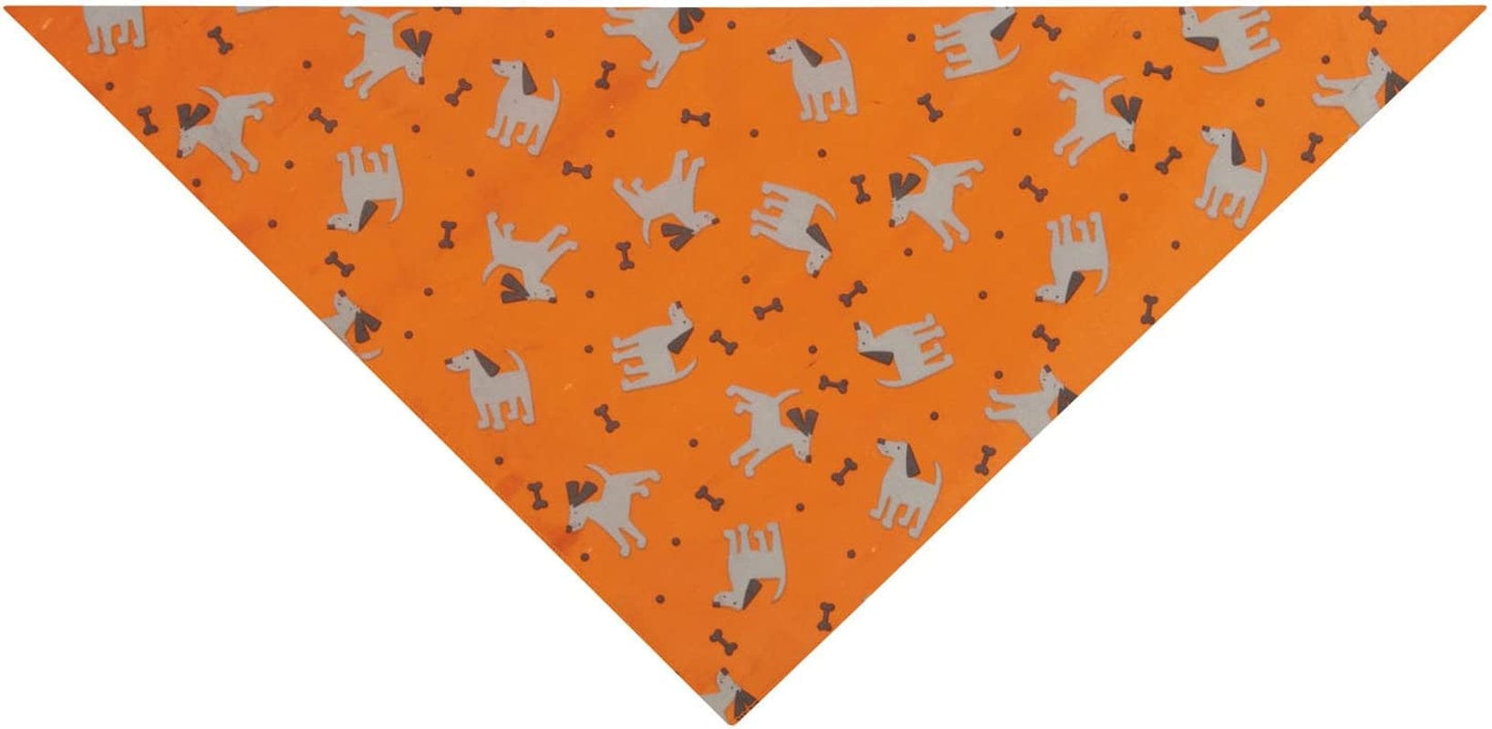 Insect Shield Repellant Dog Bandana for Protecting Dogs from Fleas, Ticks, and Mosquitoes, Dogs & Bones, Orange, 1 Count (Pack of 1) (IE9412 69), 19 by 19-Inch Animals & Pet Supplies > Pet Supplies > Dog Supplies > Dog Apparel Insect Shield   