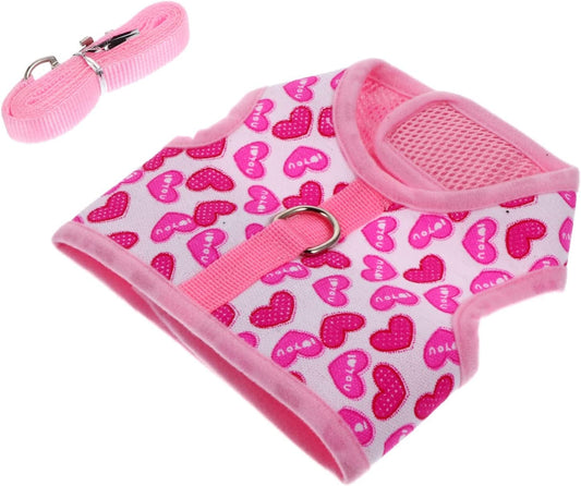 Ipetboom Pet Harness Harness for Small Dogs Running Shirts Running Leash Dog Belt Pet Pullover Clothes Dog Hawaiian Shirt Dog Harness Vest Dog Mesh Harness Strap Dog Mesh Harness Vest Pink Animals & Pet Supplies > Pet Supplies > Dog Supplies > Dog Apparel Ipetboom   