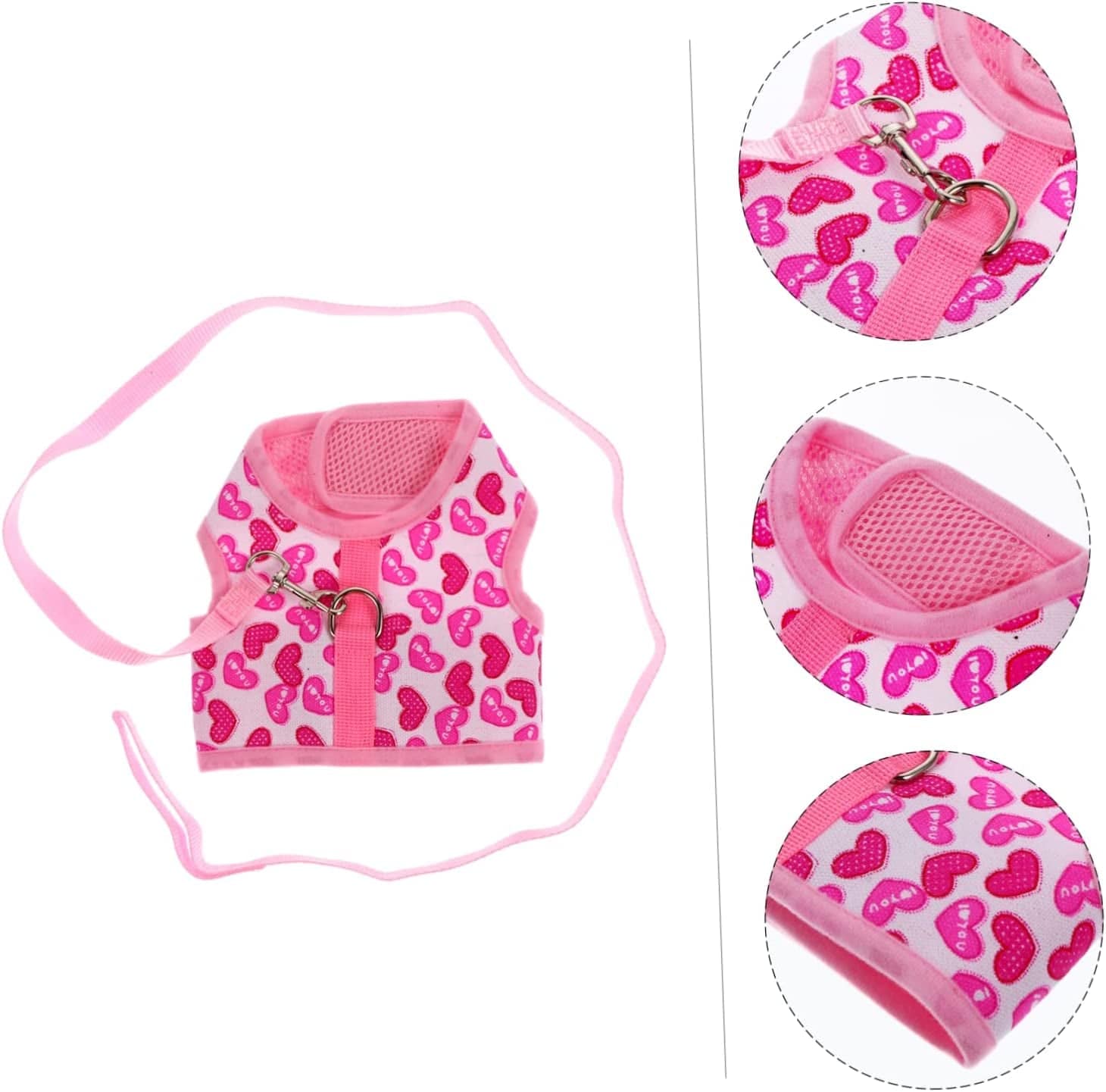 Ipetboom Pet Harness Harness for Small Dogs Running Shirts Running Leash Dog Belt Pet Pullover Clothes Dog Hawaiian Shirt Dog Harness Vest Dog Mesh Harness Strap Dog Mesh Harness Vest Pink Animals & Pet Supplies > Pet Supplies > Dog Supplies > Dog Apparel Ipetboom   