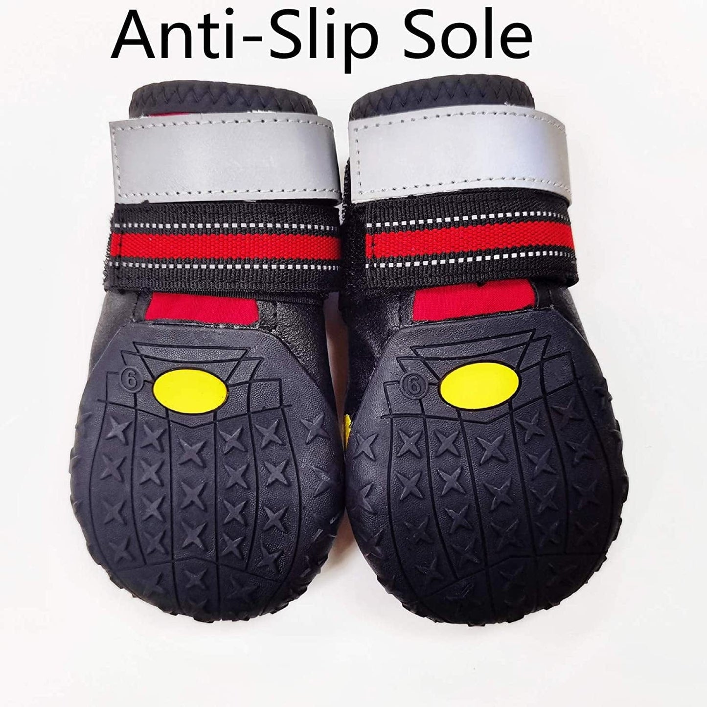 IPTJJT Dog Boots Waterproof Shoes for Dogs with Rugged Anti-Slip Sole, Reflective Strips for Indoor & Outdoor 4PCS Animals & Pet Supplies > Pet Supplies > Dog Supplies > Dog Apparel IPTJJT   