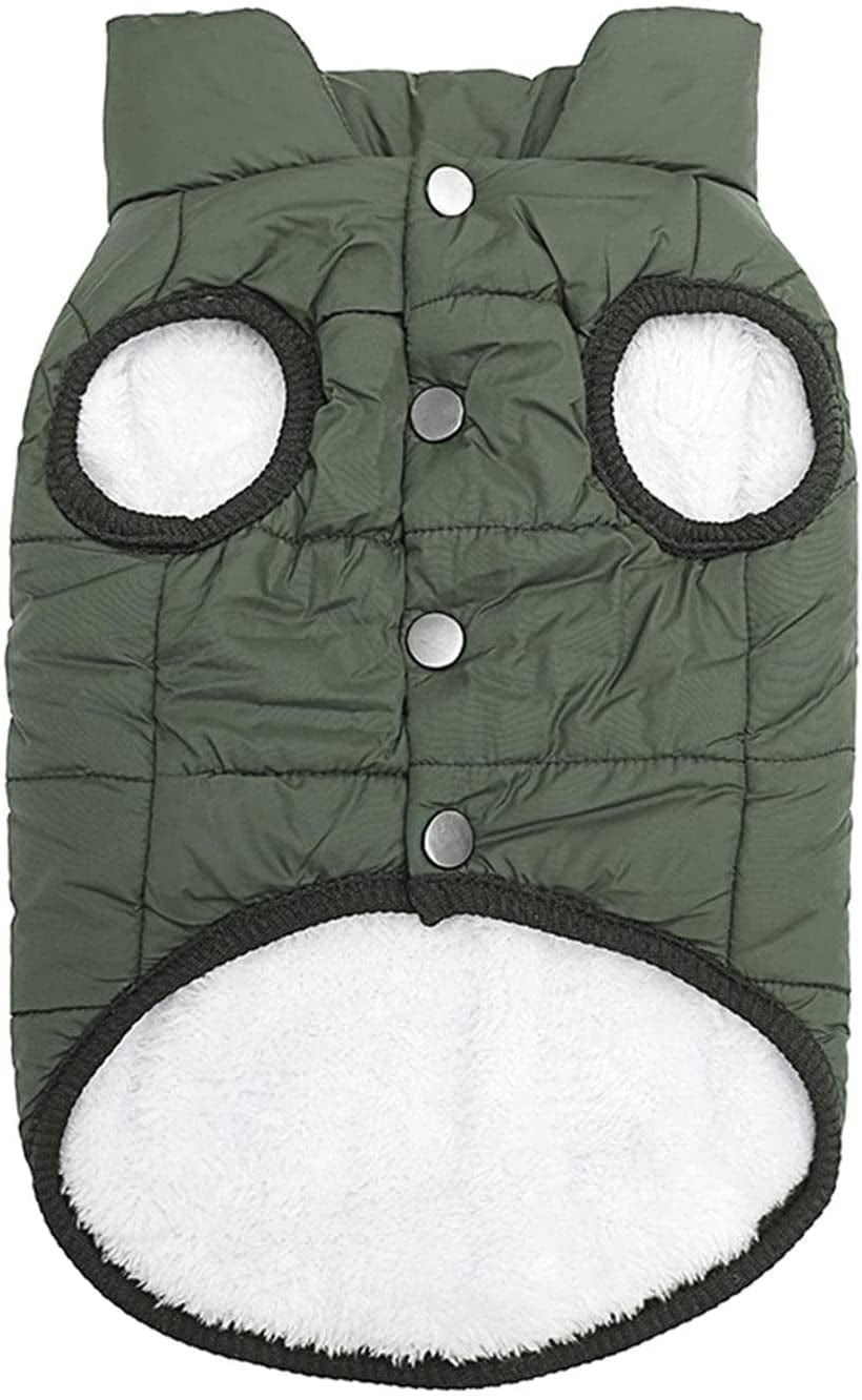 JISADER Waterproof Vest Stylish Windproof Dog Clothes Pet Outfit Comfortable Coat Jacket for Outdoor Walking At, Green 41Cm Animals & Pet Supplies > Pet Supplies > Dog Supplies > Dog Apparel JISADER Green 41cm  