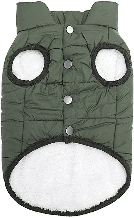 JISADER Waterproof Vest Stylish Windproof Dog Clothes Pet Outfit Comfortable Coat Jacket for Outdoor Walking At, Green 41Cm Animals & Pet Supplies > Pet Supplies > Dog Supplies > Dog Apparel JISADER Green 41cm  