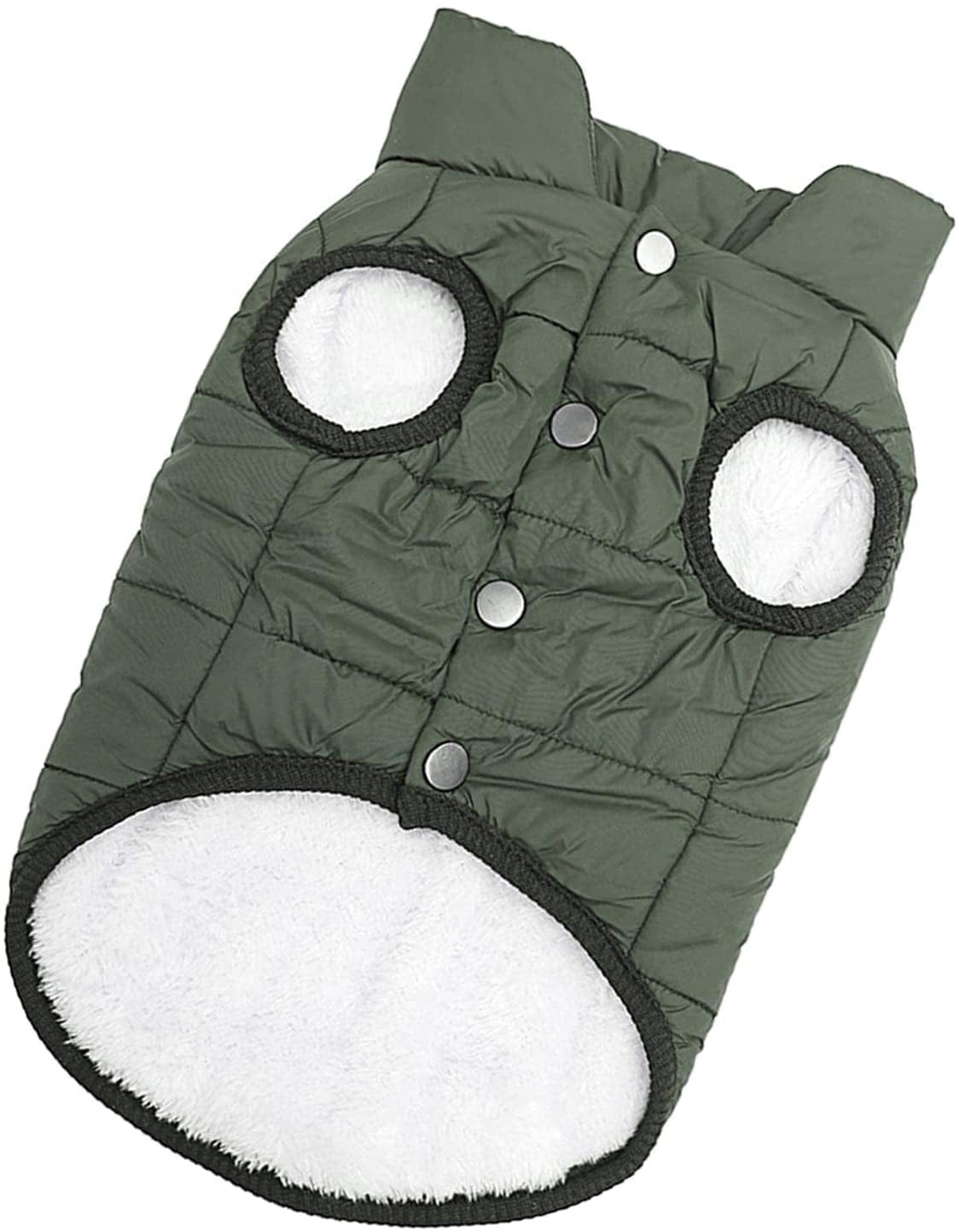 JISADER Waterproof Vest Stylish Windproof Dog Clothes Pet Outfit Comfortable Coat Jacket for Outdoor Walking At, Green 41Cm Animals & Pet Supplies > Pet Supplies > Dog Supplies > Dog Apparel JISADER   